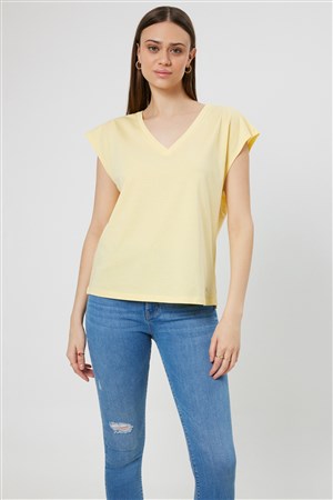 Loft Regular Fit Kadın Tişört LF2031979 Sarı