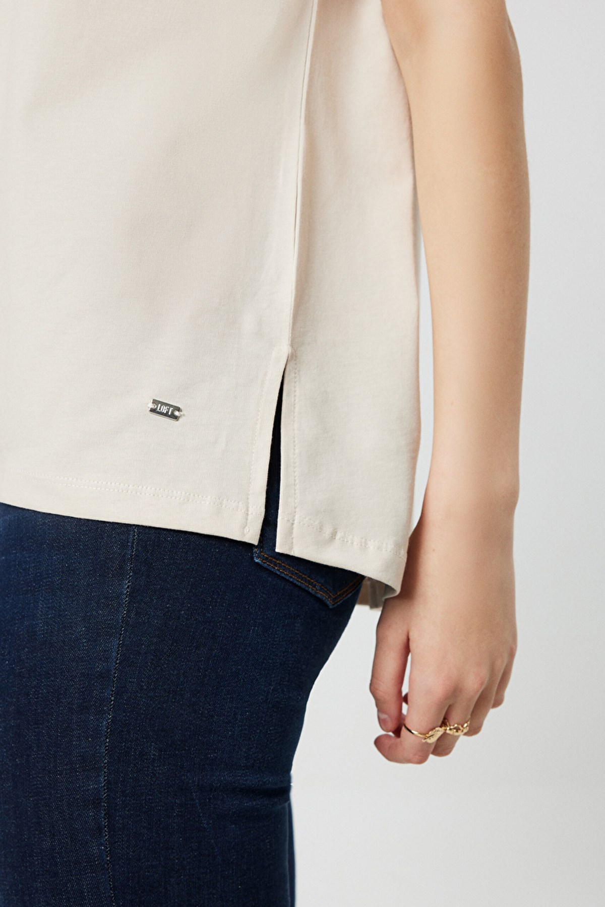 Loft Regular Fit Kadın Tişört LF2031983 Bej