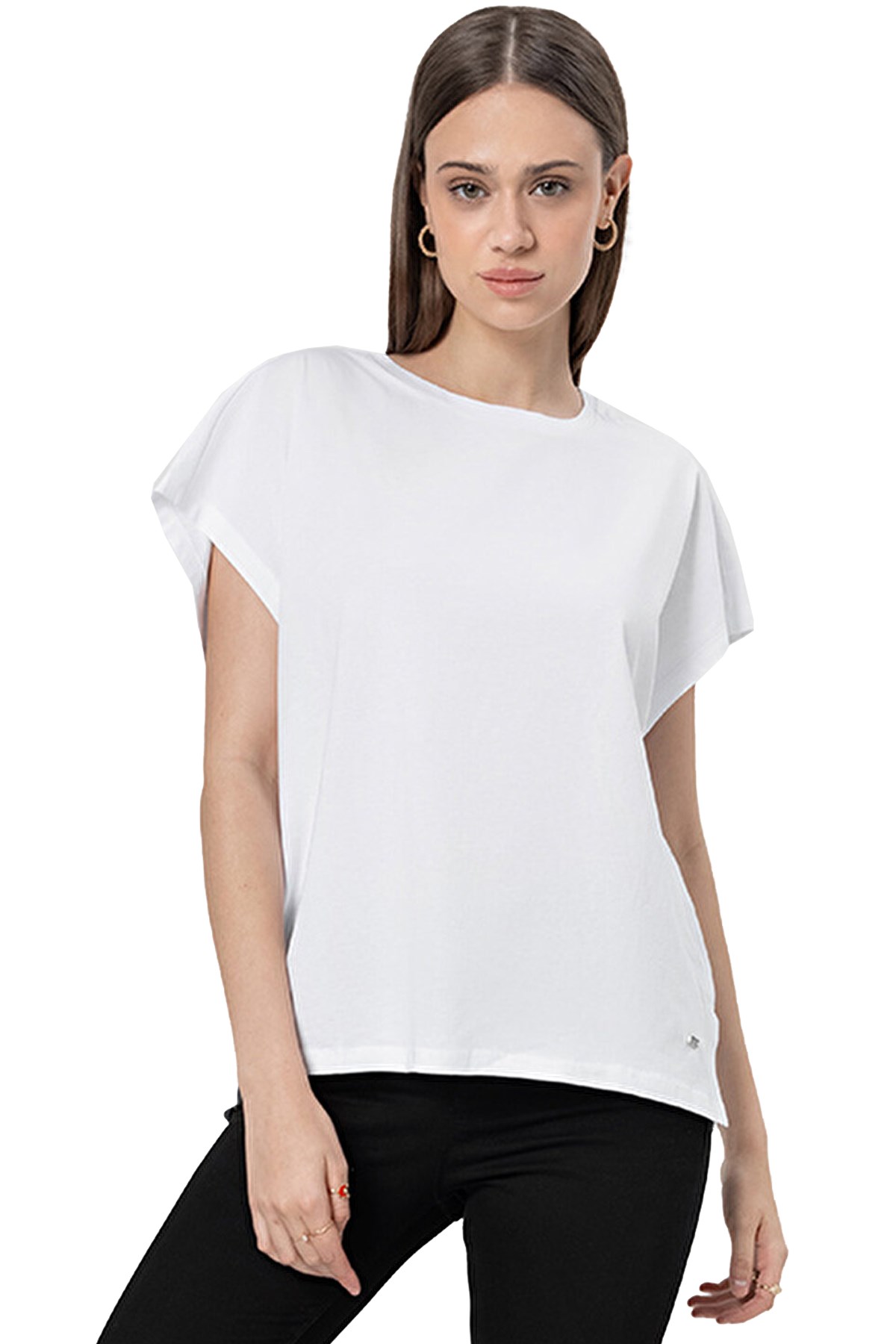 Loft Regular Fit Kadın Tişört LF2031983 Beyaz