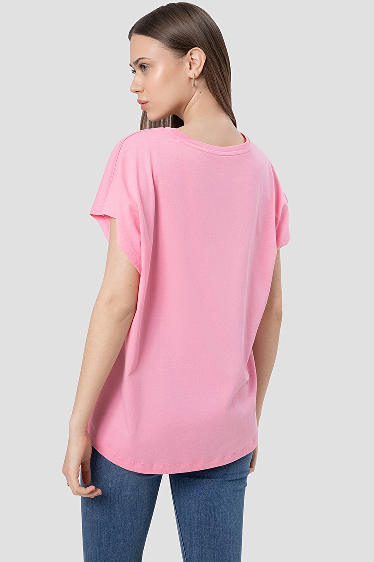 Loft Regular Fit Kadın Tişört LF2031983 Pembe