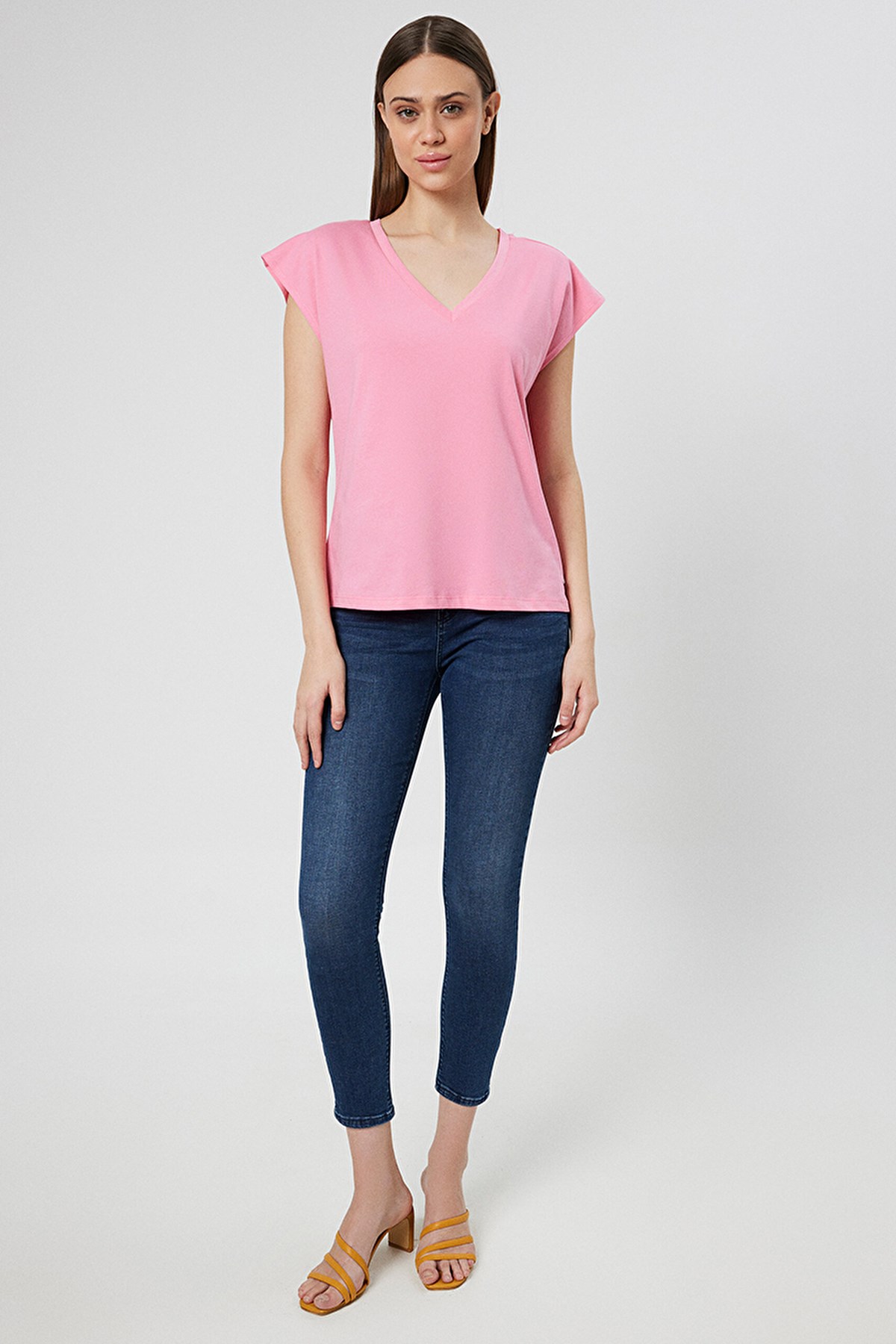 Loft Regular Fit Kadın Tişört LF2031983 Pembe