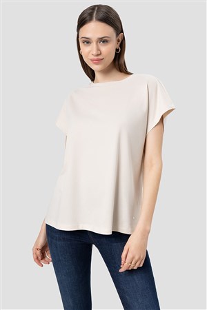 Loft Regular Fit Kadın Tişört LF2031983 Bej