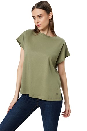 Loft Regular Fit Kadın Tişört LF2031983 Haki