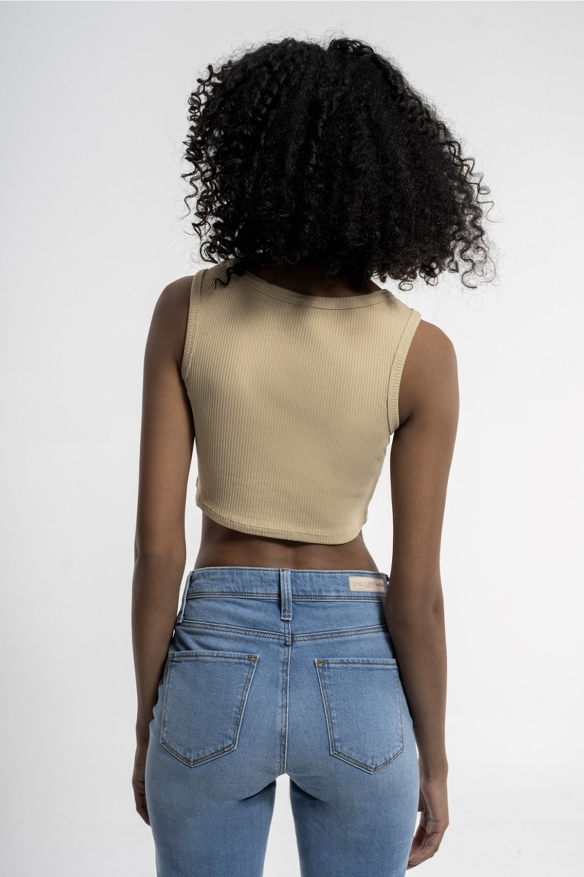 Loft Crop Kadın Atlet LF2031991 Bej