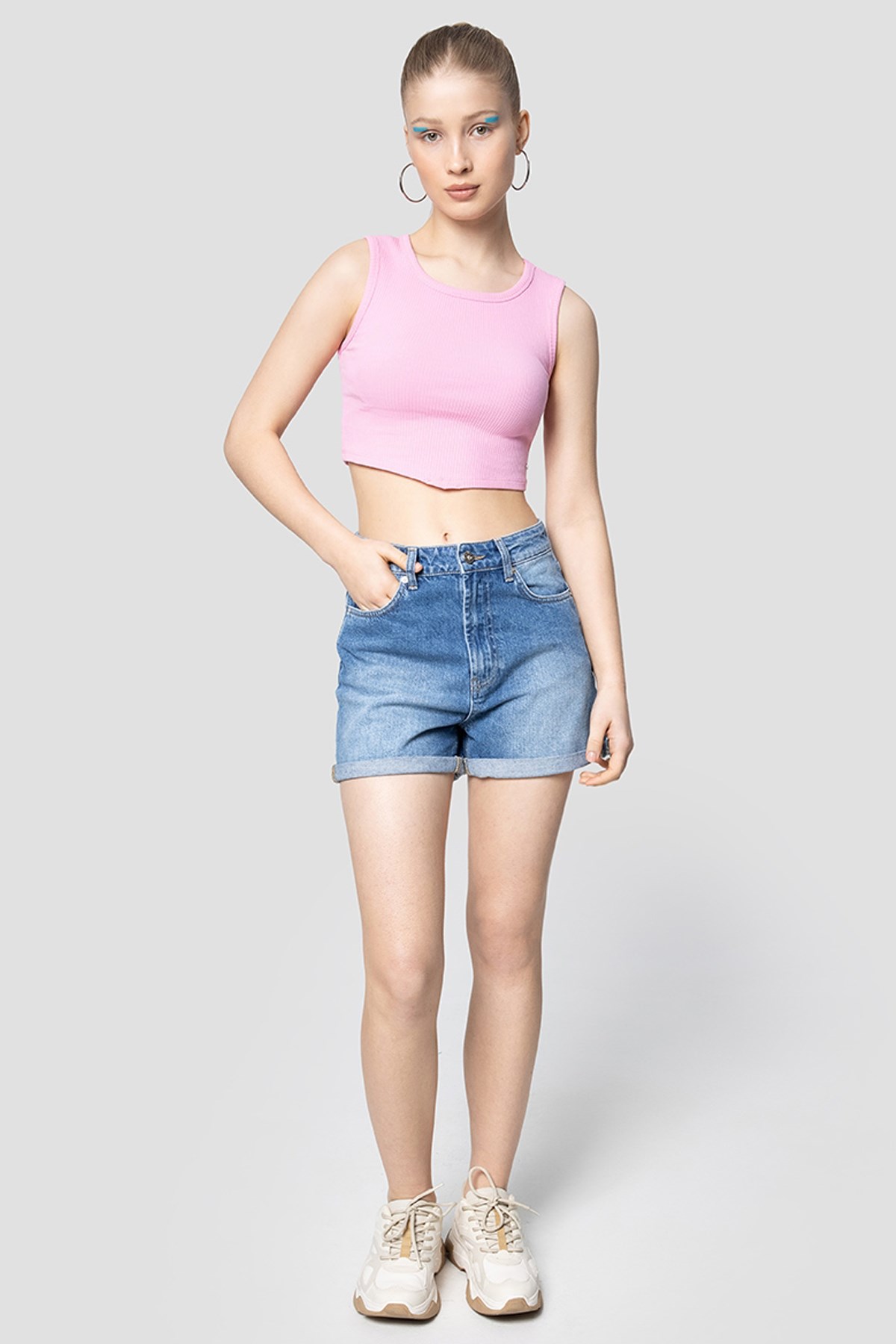 Loft Crop Kadın Atlet LF2031991 Pembe