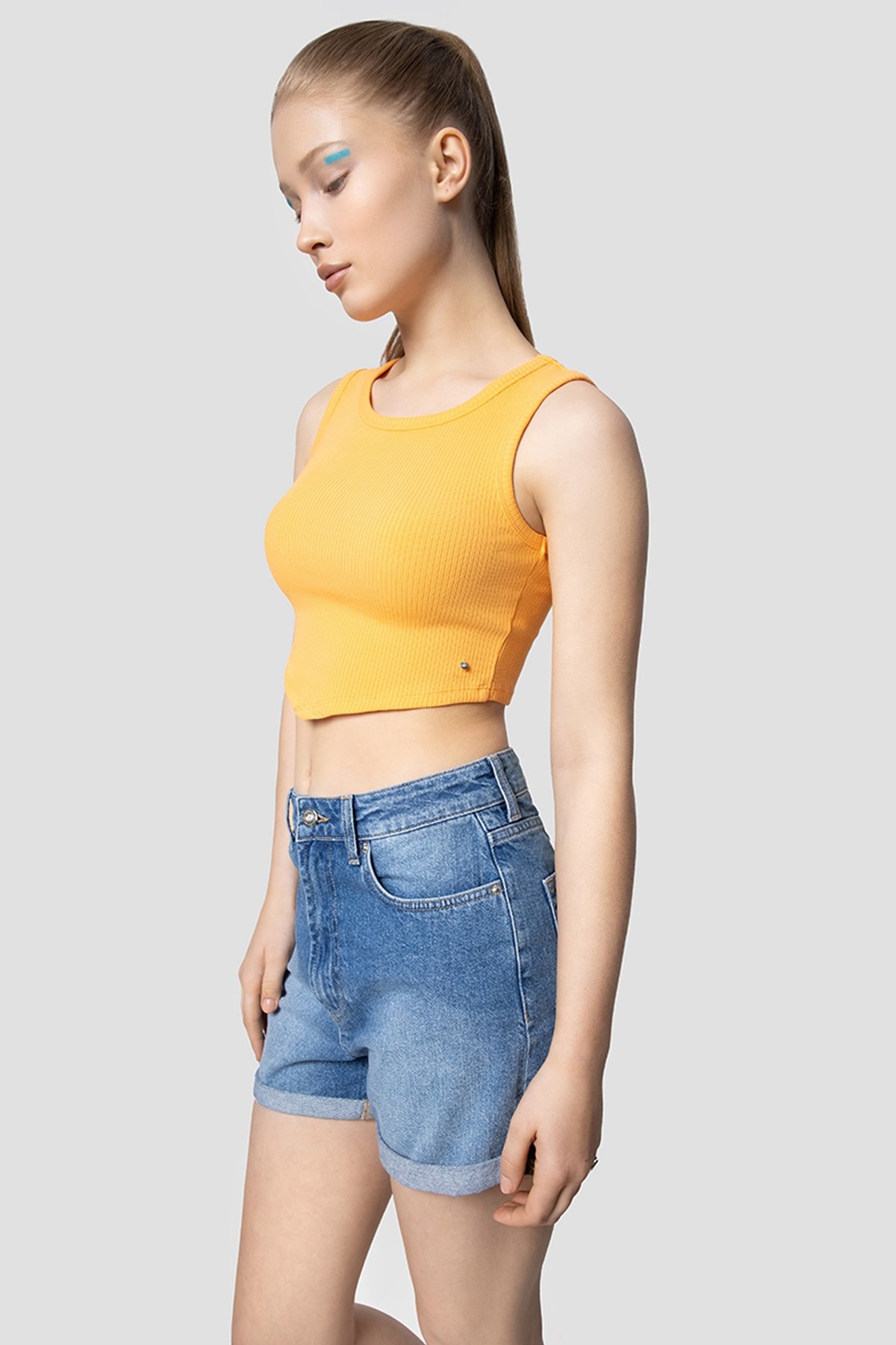 Loft Crop Kadın Atlet LF2031991 Sarı