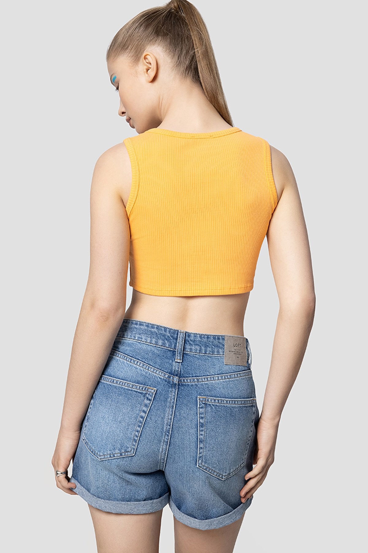 Loft Crop Kadın Atlet LF2031991 Sarı