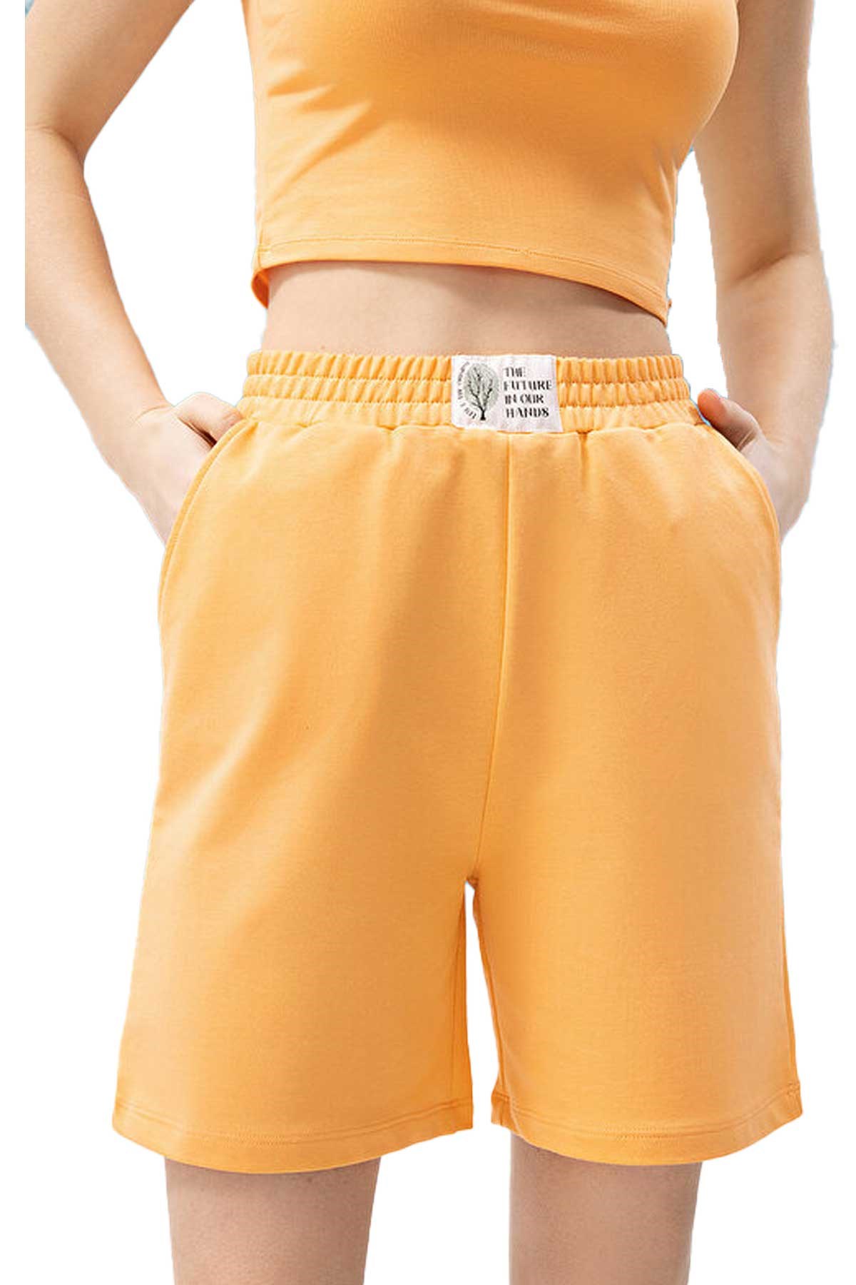 Loft Kadın Şort LF2031997 Turuncu
