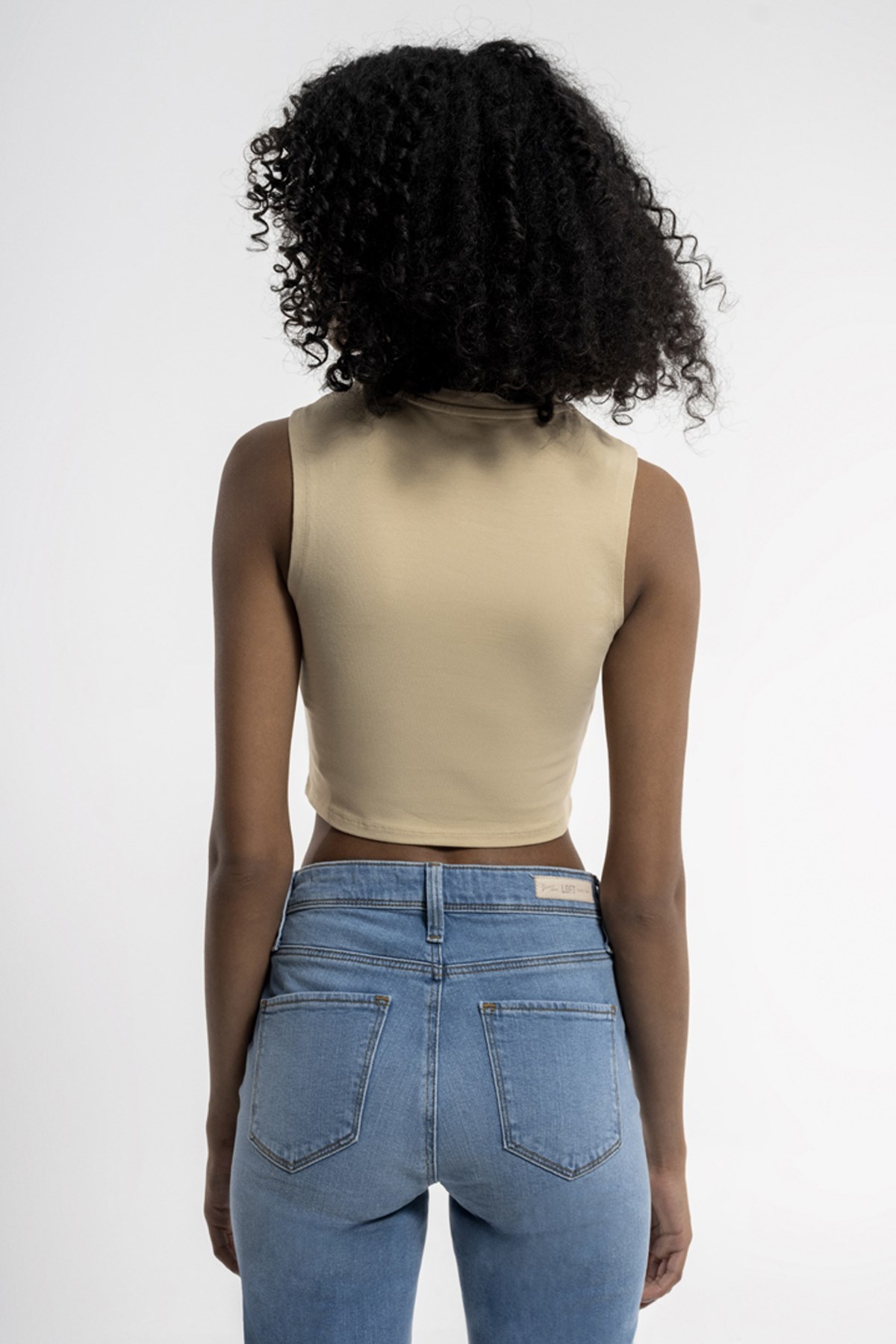 Loft Crop Kadın Atlet LF2032011 Bej