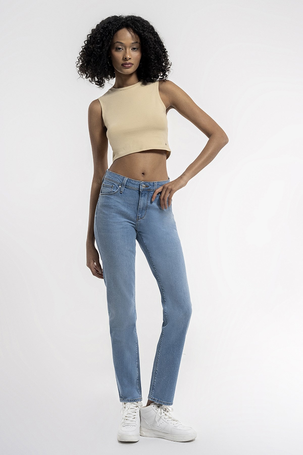 Loft Crop Kadın Atlet LF2032011 Bej