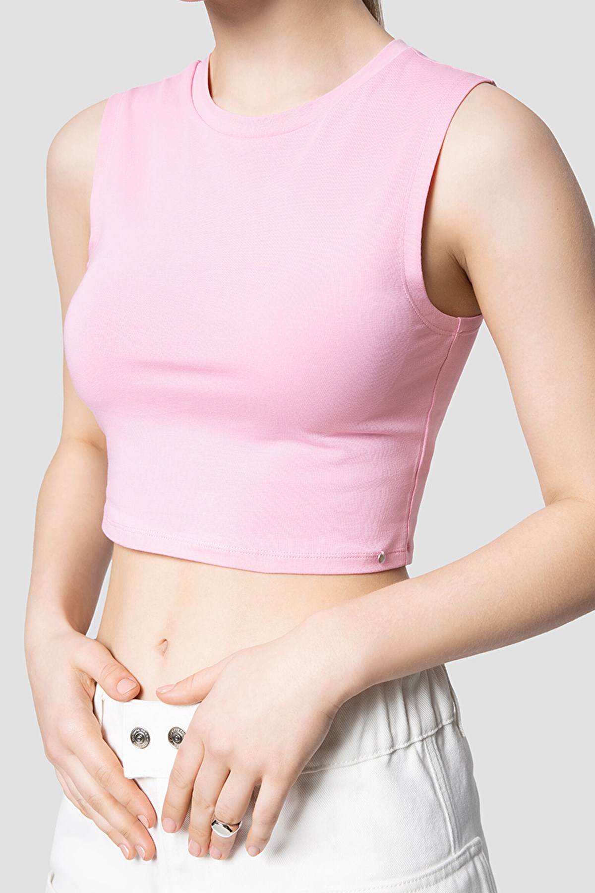 Loft Crop Kadın Atlet LF2032011 Pembe