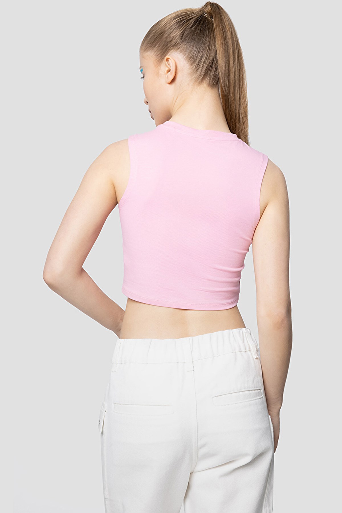 Loft Crop Kadın Atlet LF2032011 Pembe