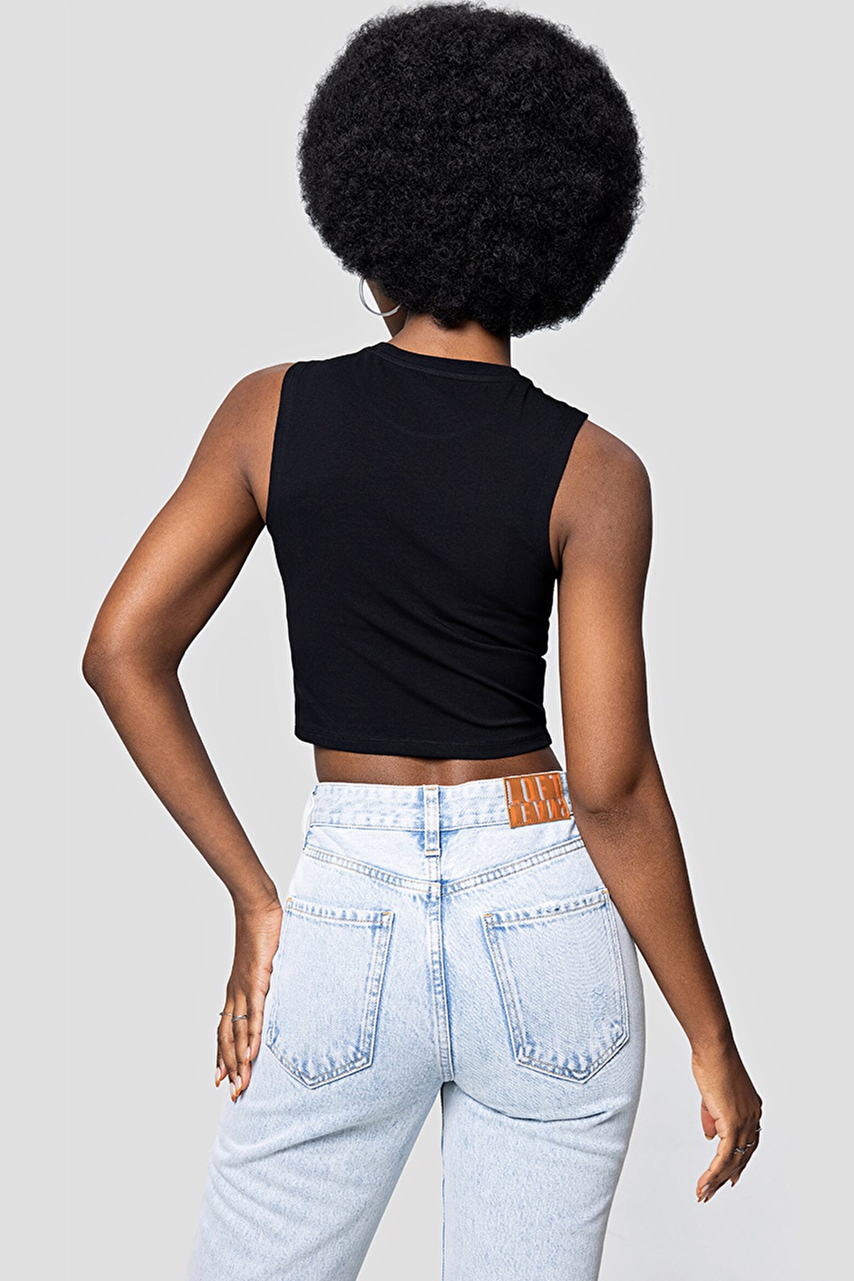 Loft Crop Kadın Atlet LF2032011 Siyah