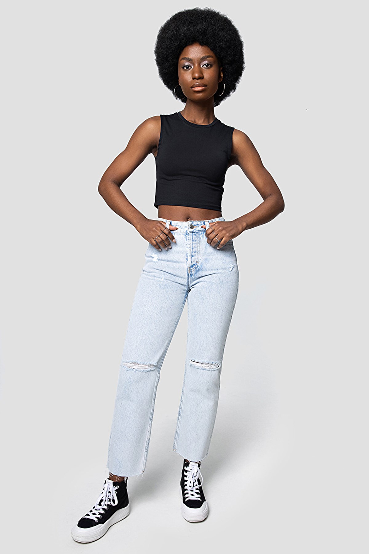 Loft Crop Kadın Atlet LF2032011 Siyah