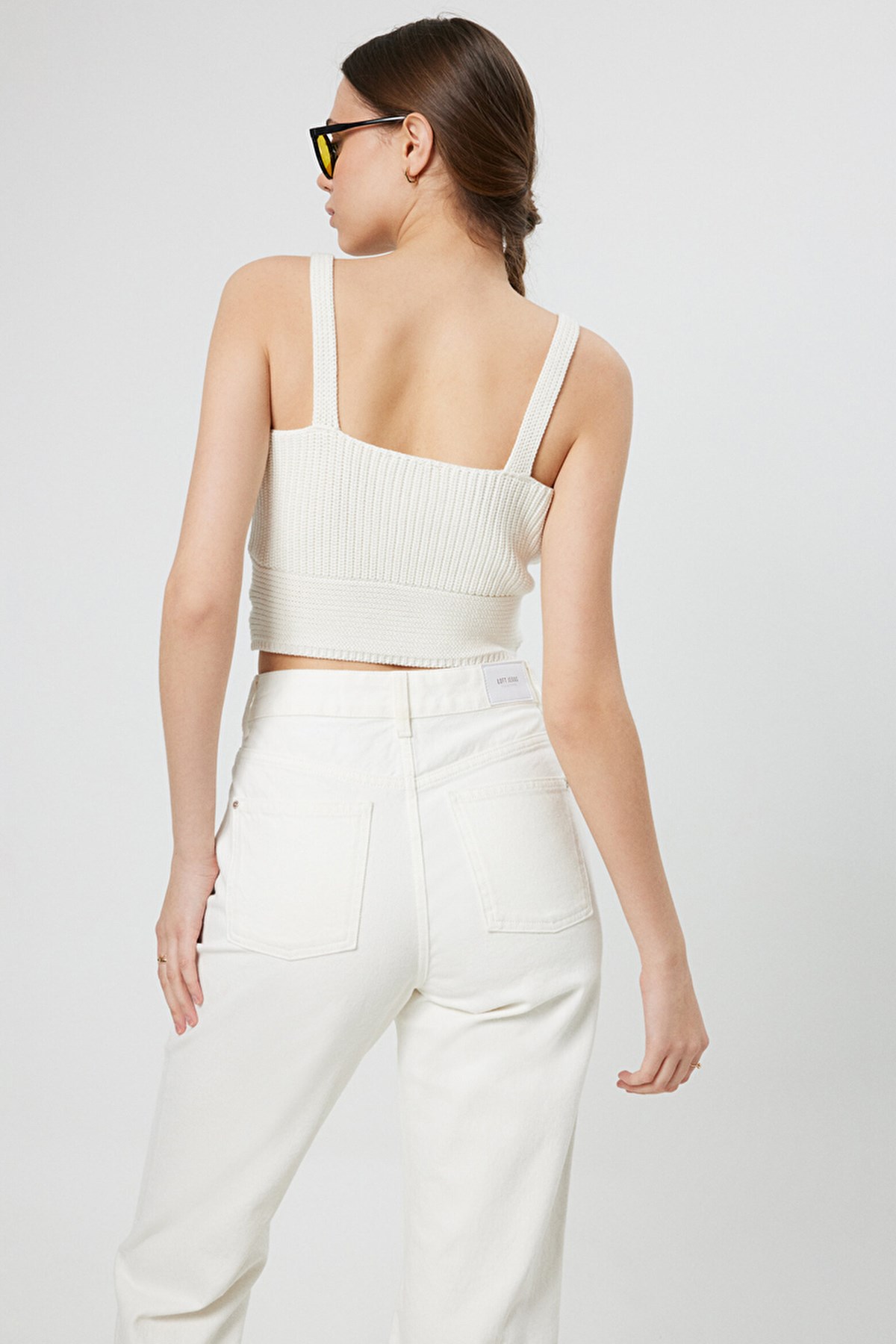 Loft Crop Kadın Atlet LF2032012 Ekru