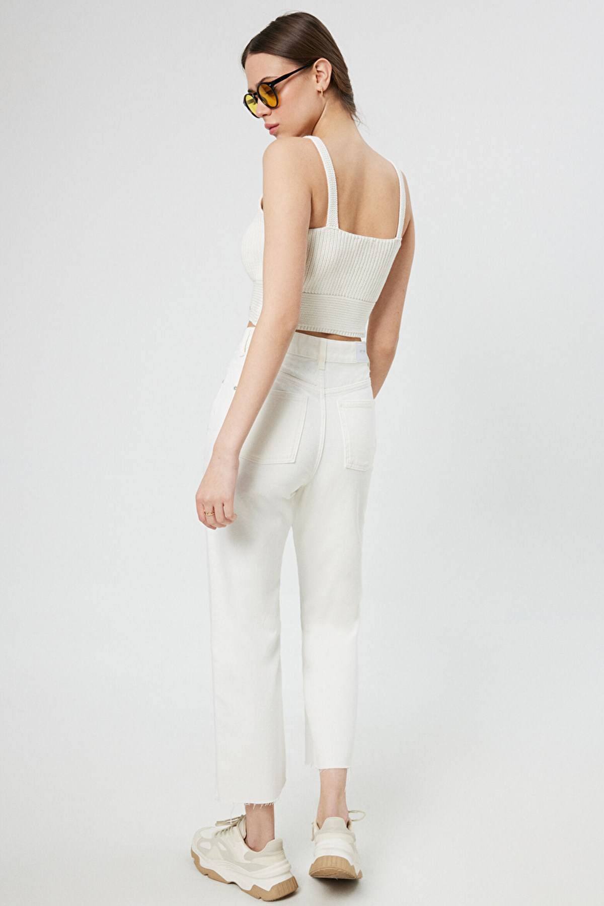 Loft Crop Kadın Atlet LF2032012 Ekru