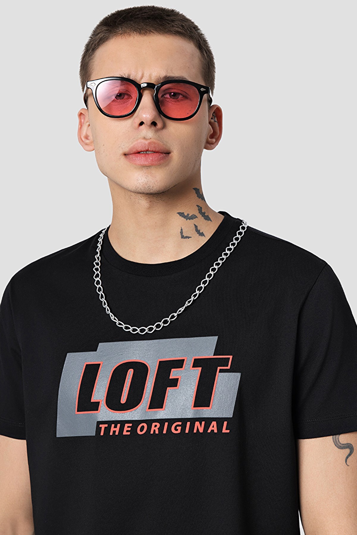 Loft Regular Fit Erkek Tişört LF2032050 Siyah