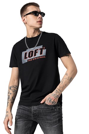 Loft Regular Fit Erkek Tişört LF2032050 Siyah