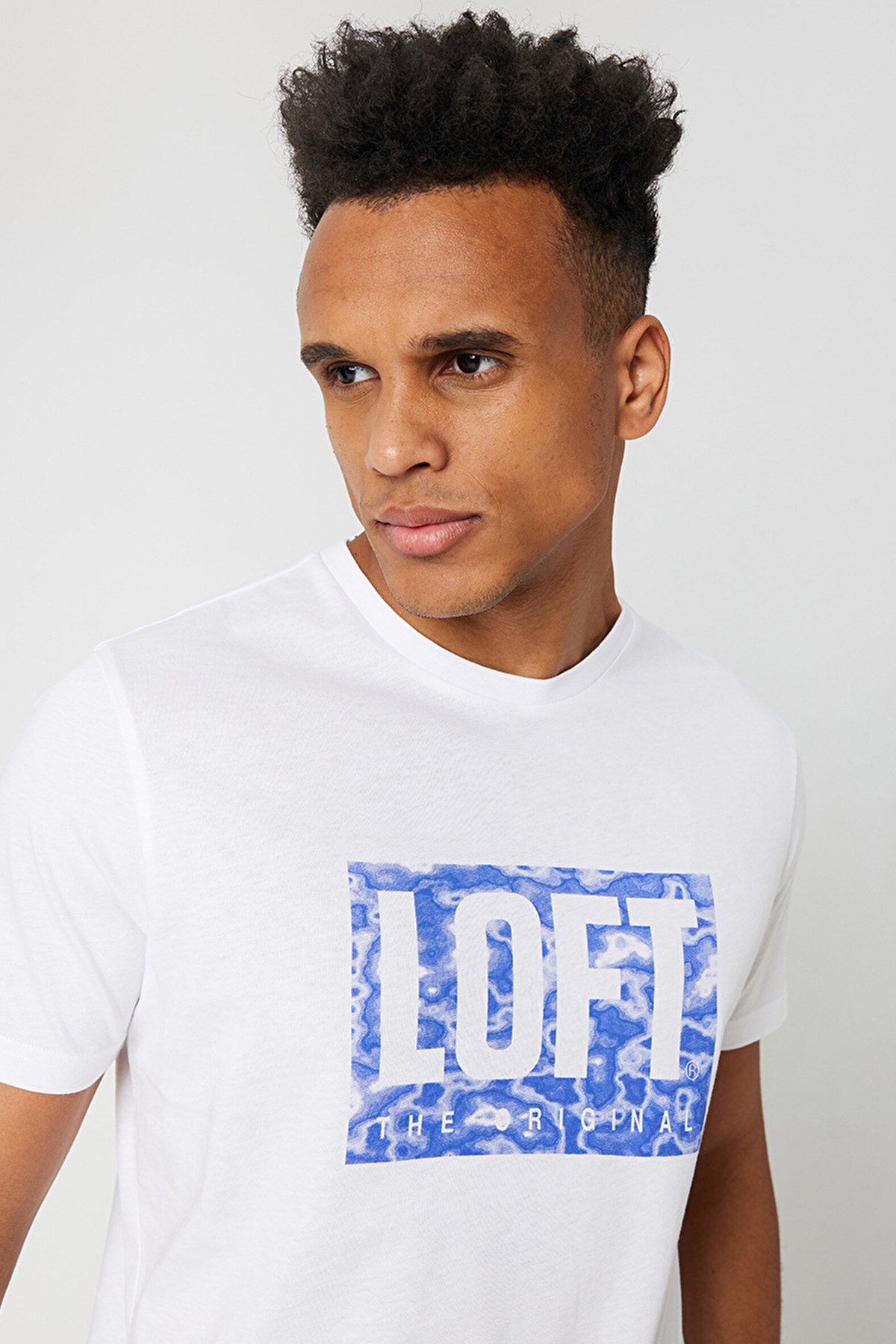 Loft Regular Fit Erkek Tişört LF2032078 Mavi
