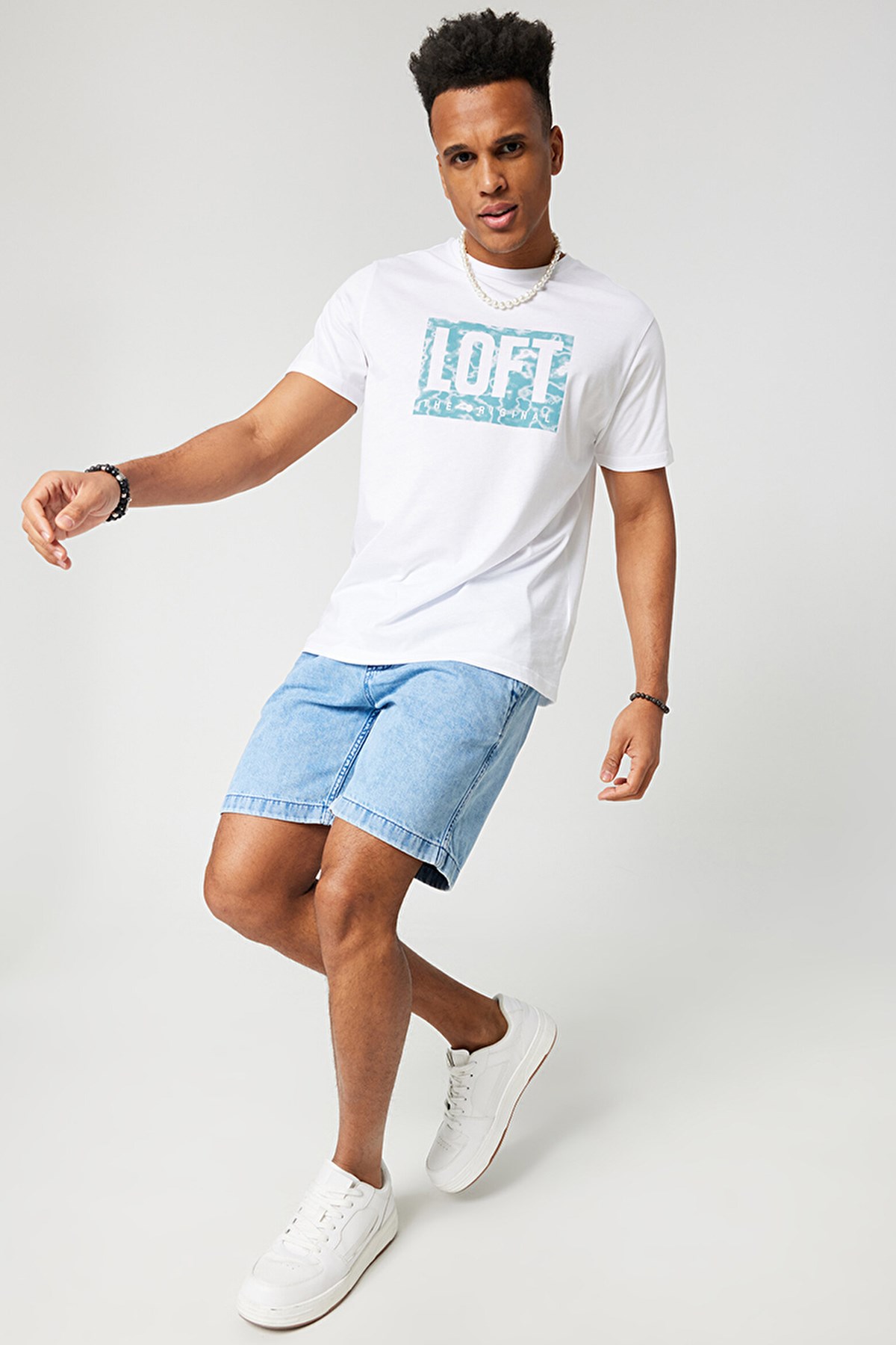 Loft Regular Fit Erkek Tişört LF2032078 Yeşil