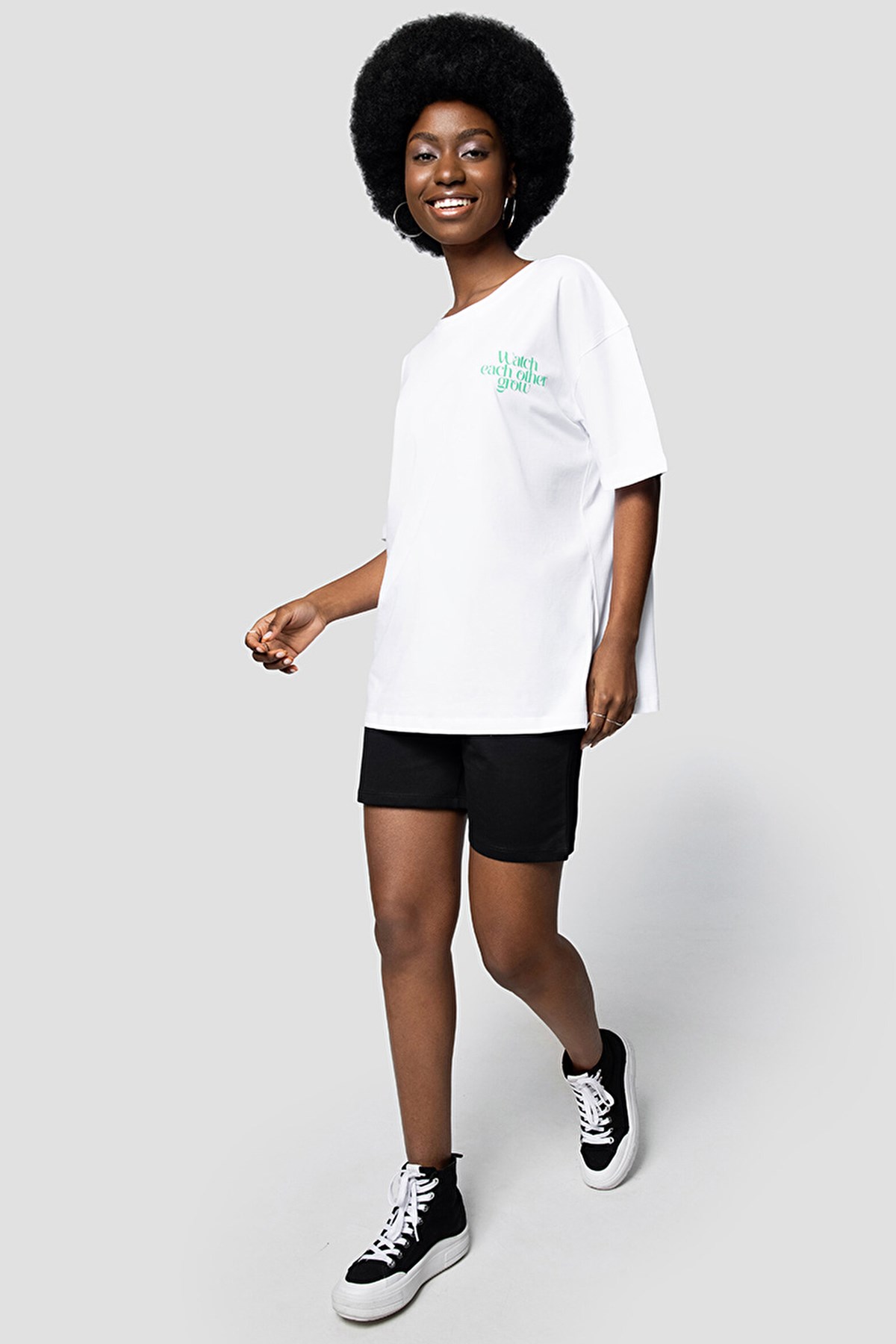 Loft Loose Fit Kadın Tişört LF2032108 Beyaz