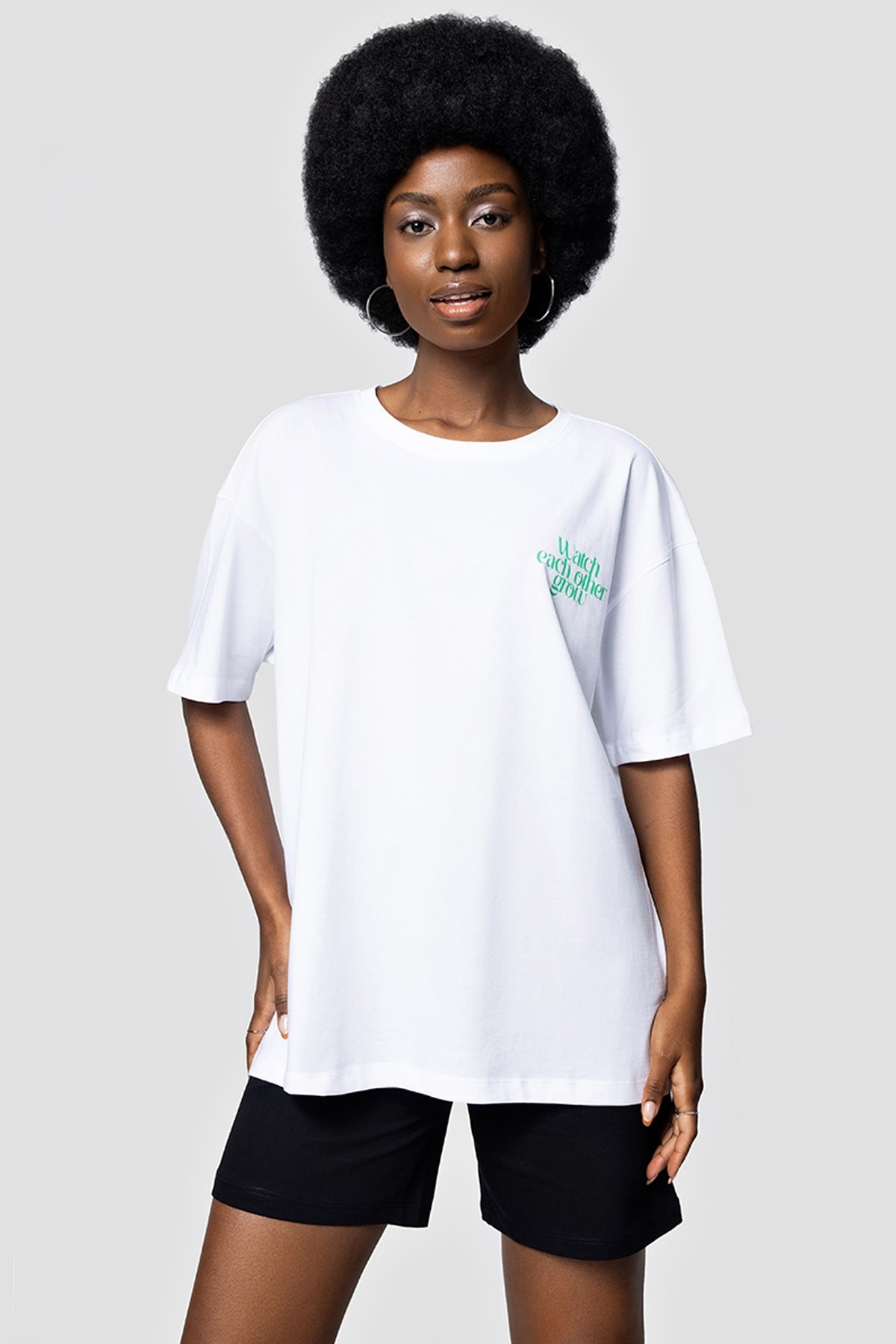 Loft Loose Fit Kadın Tişört LF2032108 Beyaz