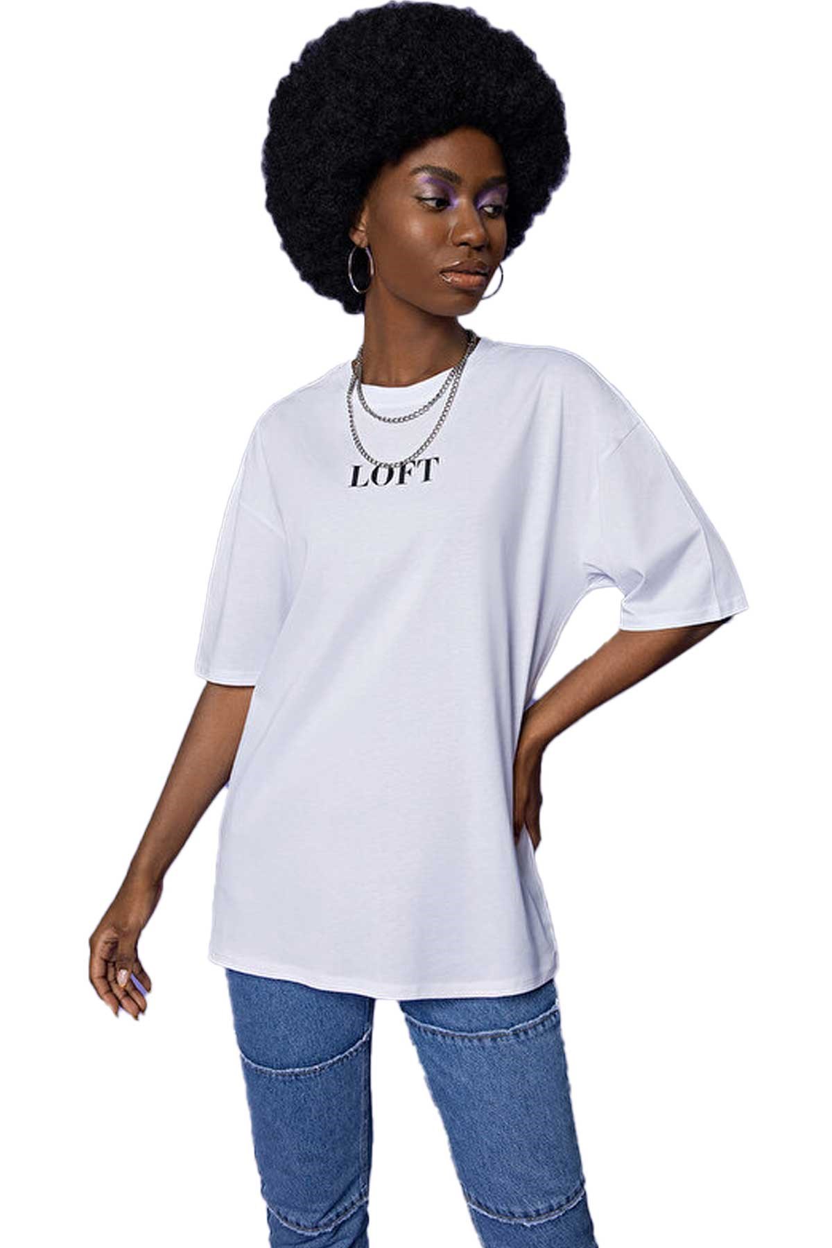 Loft Kadın Tişört LF2032137 Beyaz