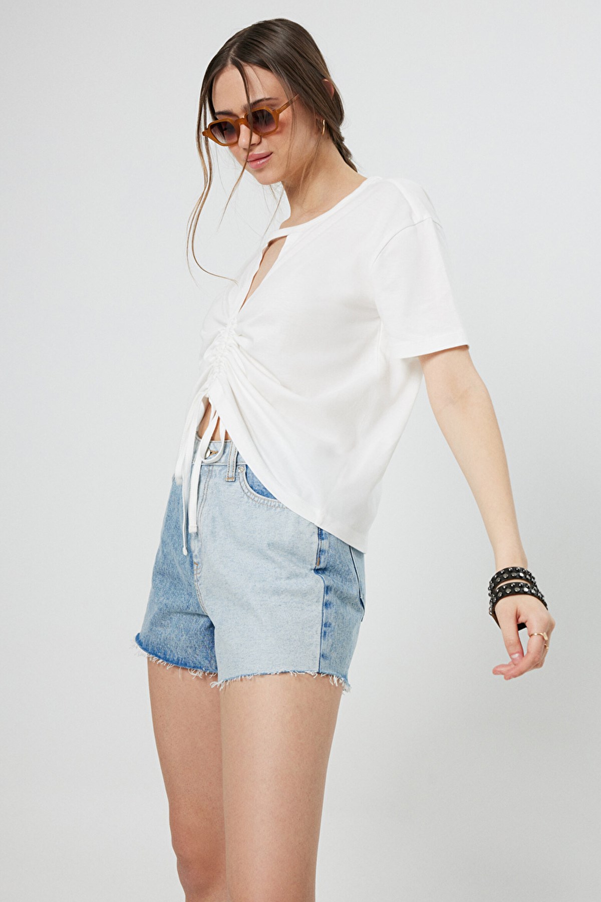Loft Regular Fit Kadın Tişört LF2032140 Beyaz