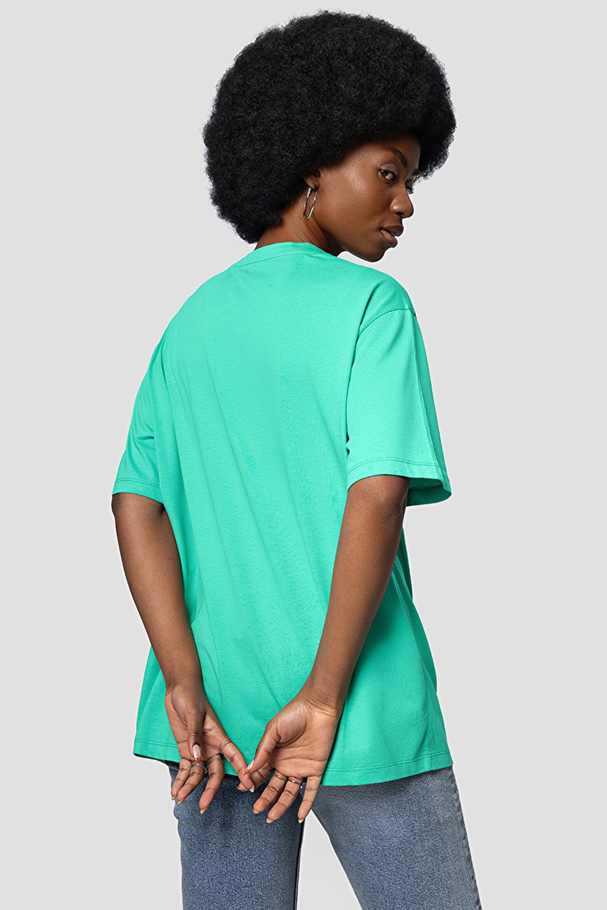 Loft Loose Fit Kadın Tişört LF2032143 Yeşil
