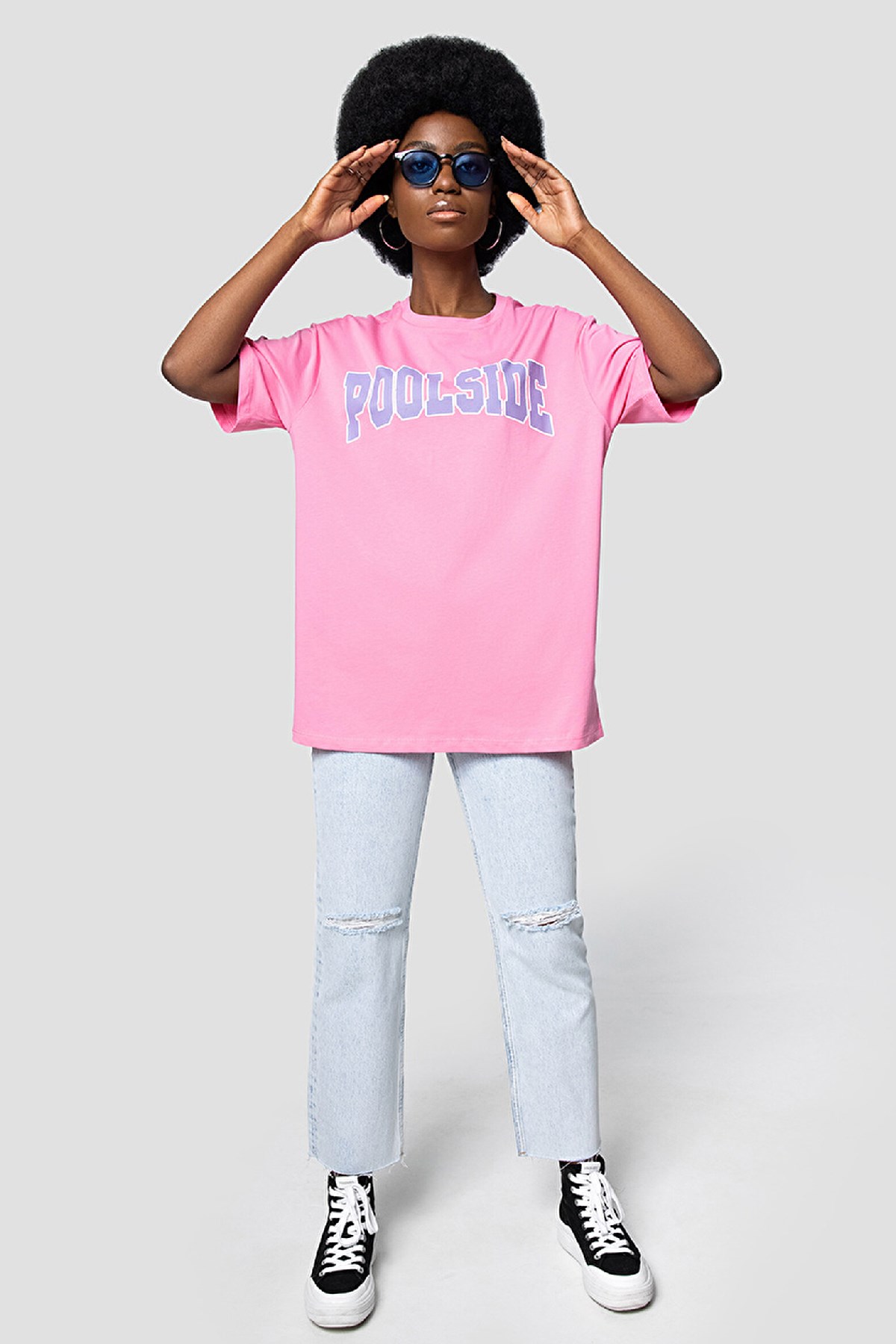 Loft Loose Fit Kadın Tişört LF2032144 Pembe