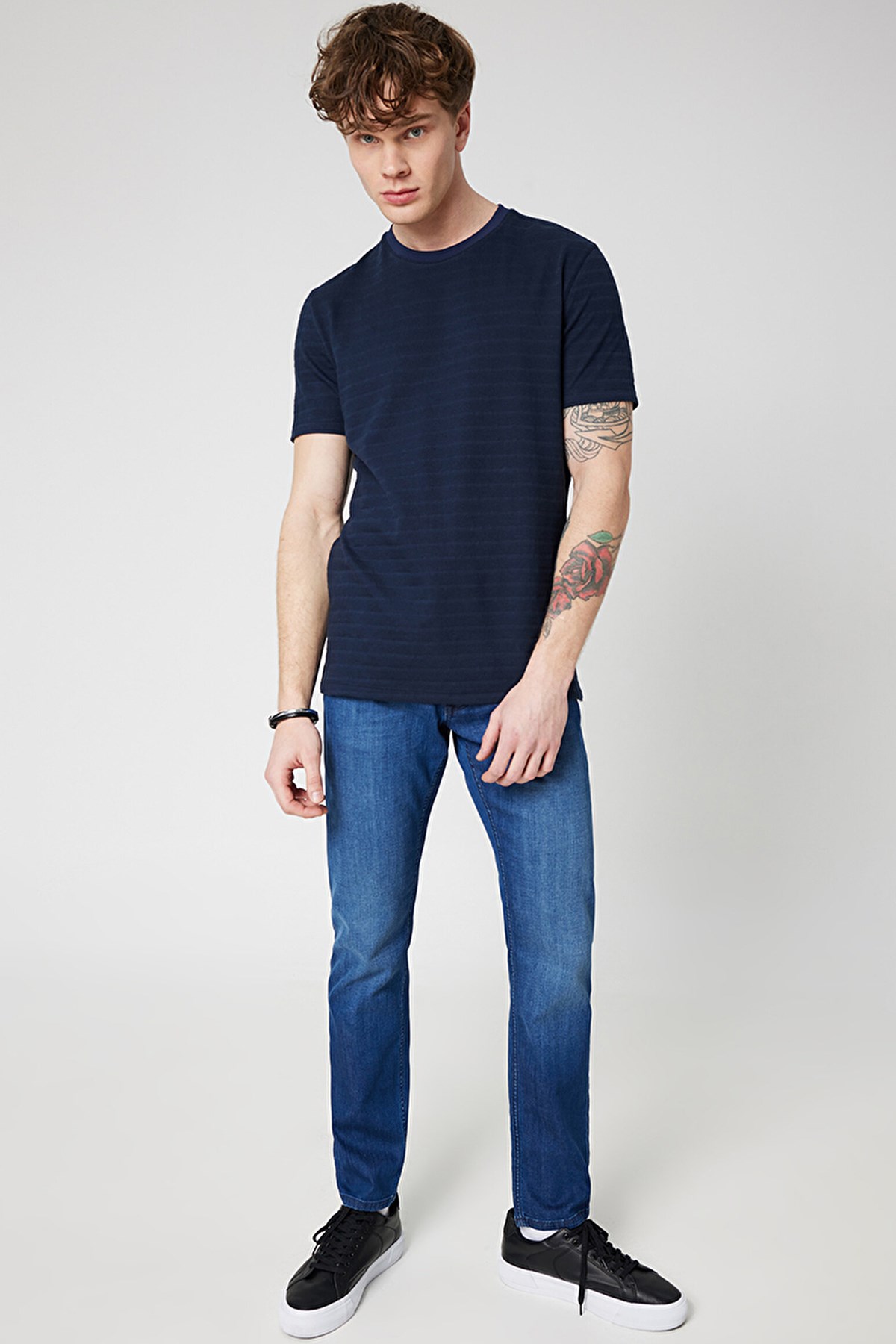 Loft Regular Fit Erkek Tişört LF2032148 Lacivert