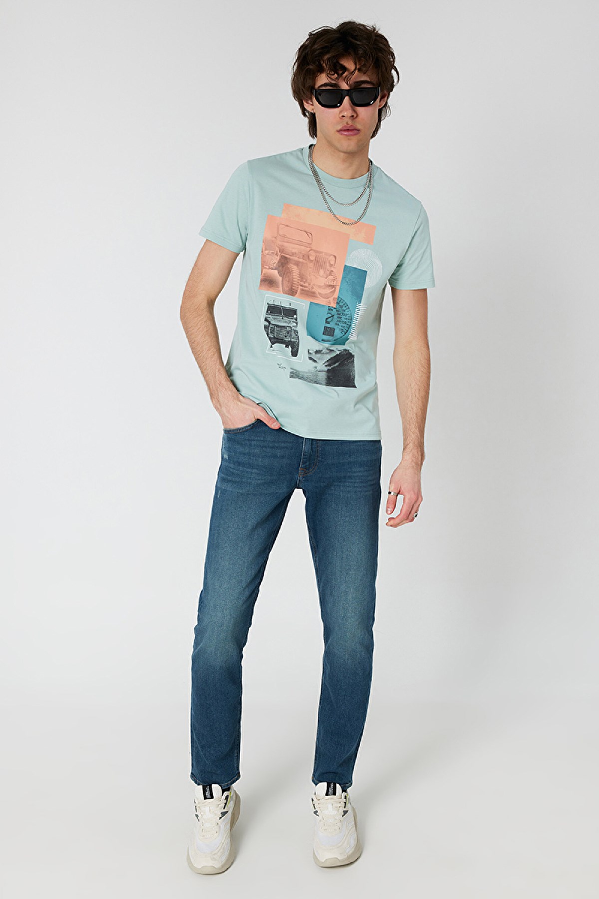 Loft Regular Fit Erkek Tişört LF2032184 Yeşil