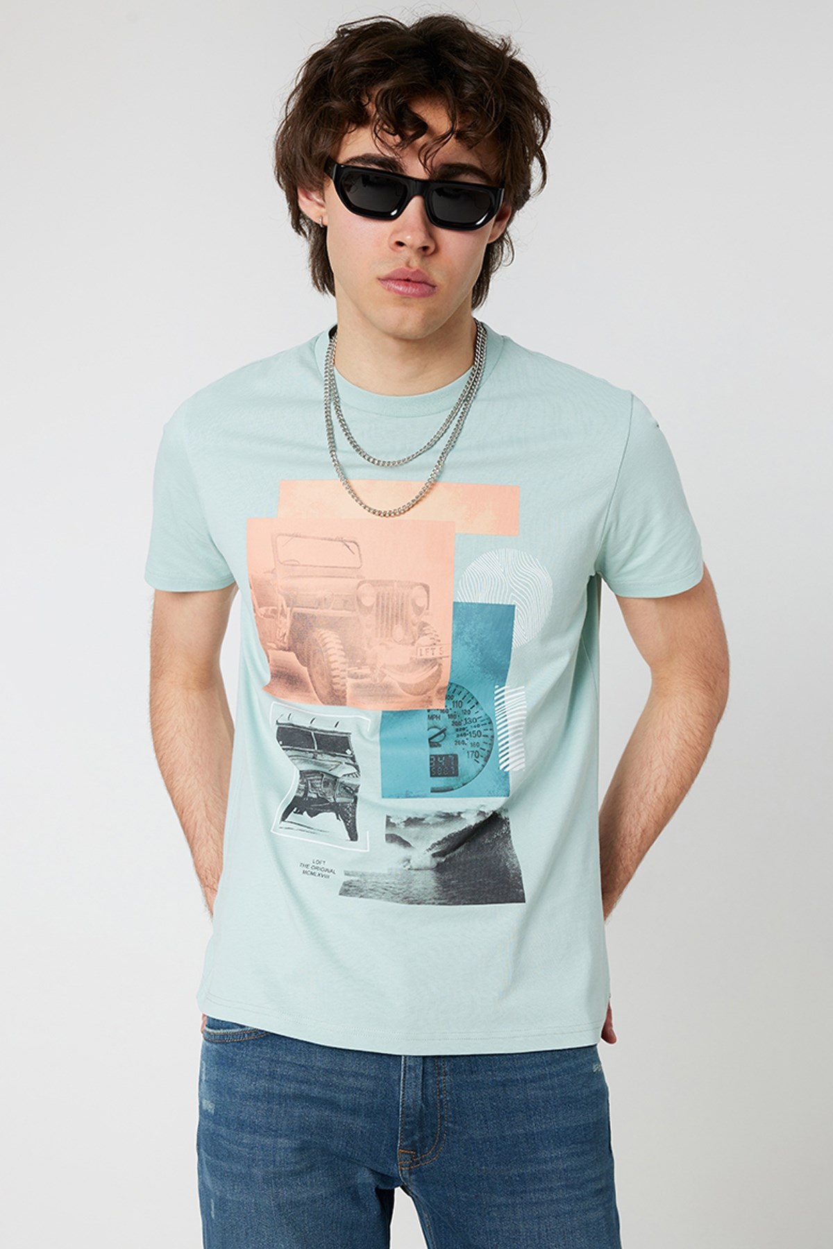 Loft Regular Fit Erkek Tişört LF2032184 Yeşil