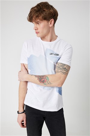 Loft Regular Fit Erkek Tişört LF2032222 Beyaz