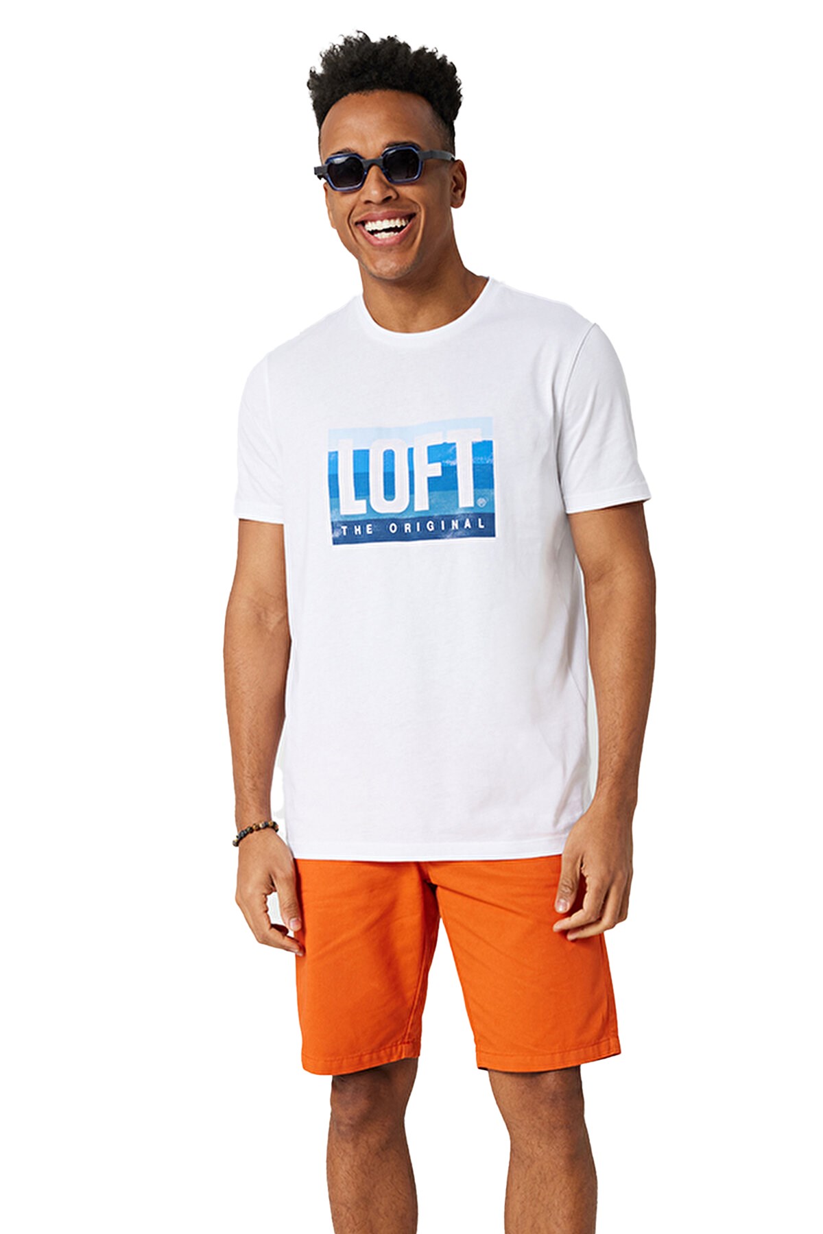 Loft Regular Fit Erkek Tişört LF2032343 Mavi