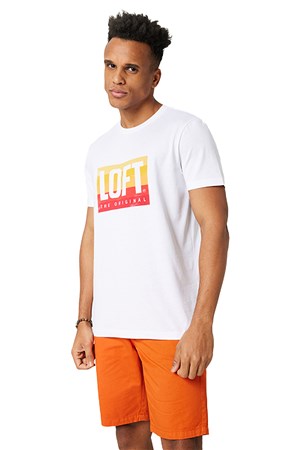 Loft Regular Fit Erkek Tişört LF2032343 Beyaz