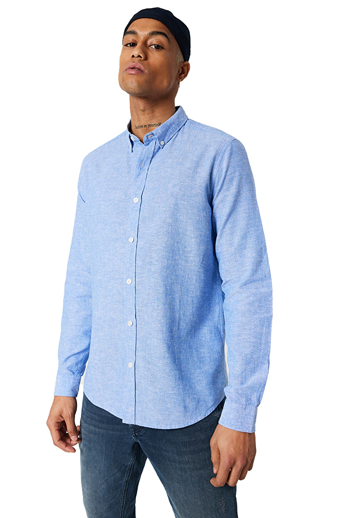 Loft Erkek Gömlek LF2032345 Mavi