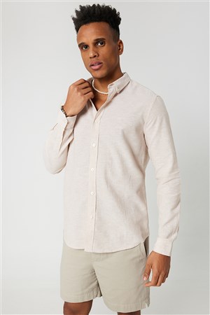 Loft Erkek Gömlek LF2032345 Bej