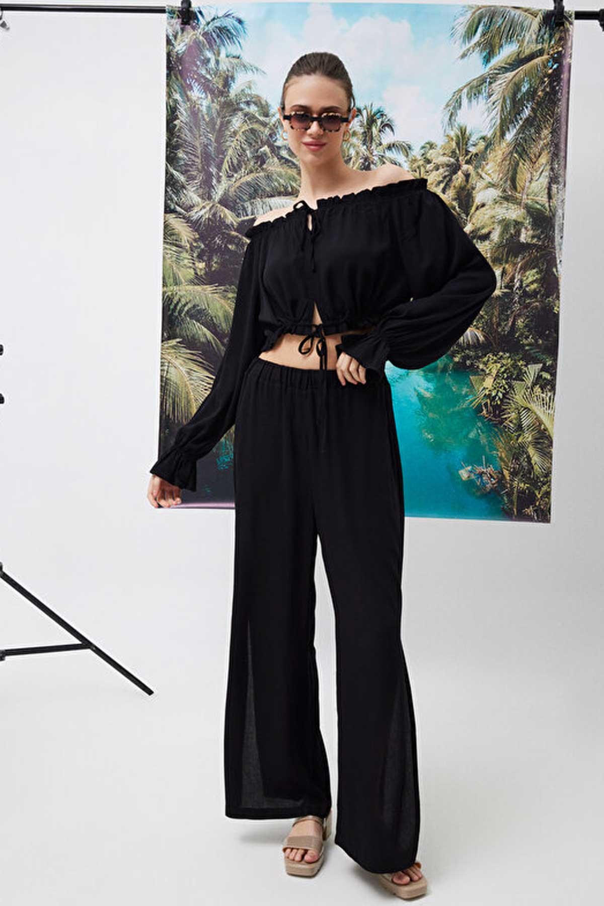 Loft Kadın Bluz LF2032416 Siyah