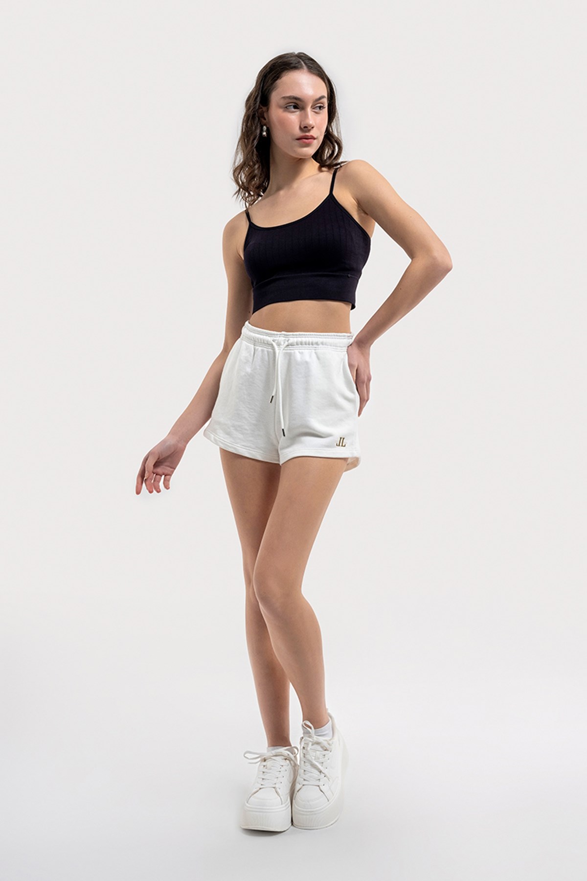 Loft Regular Fit Kadın Şort LF2032449 Beyaz
