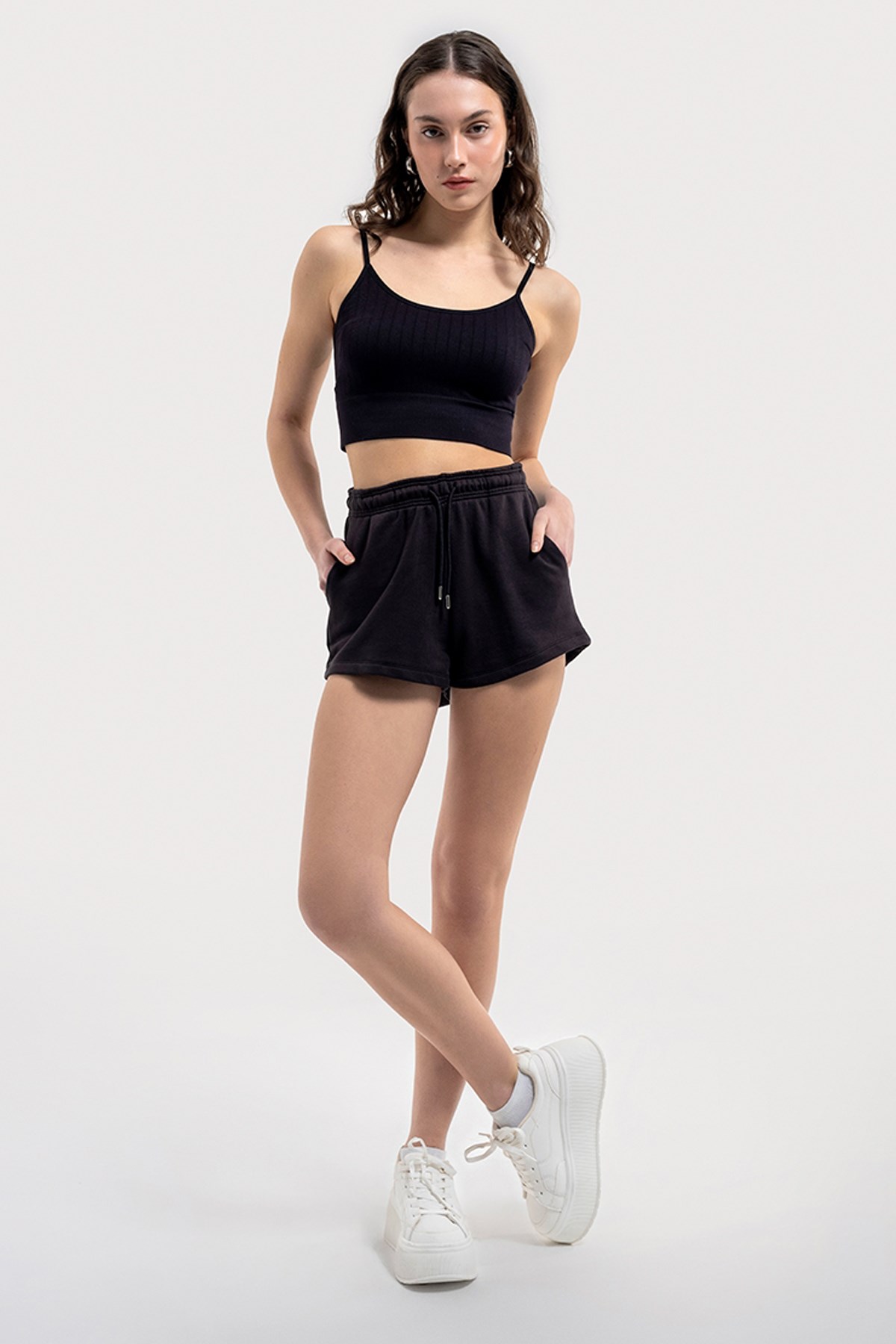 Loft Regular Fit Kadın Şort LF2032449 Siyah