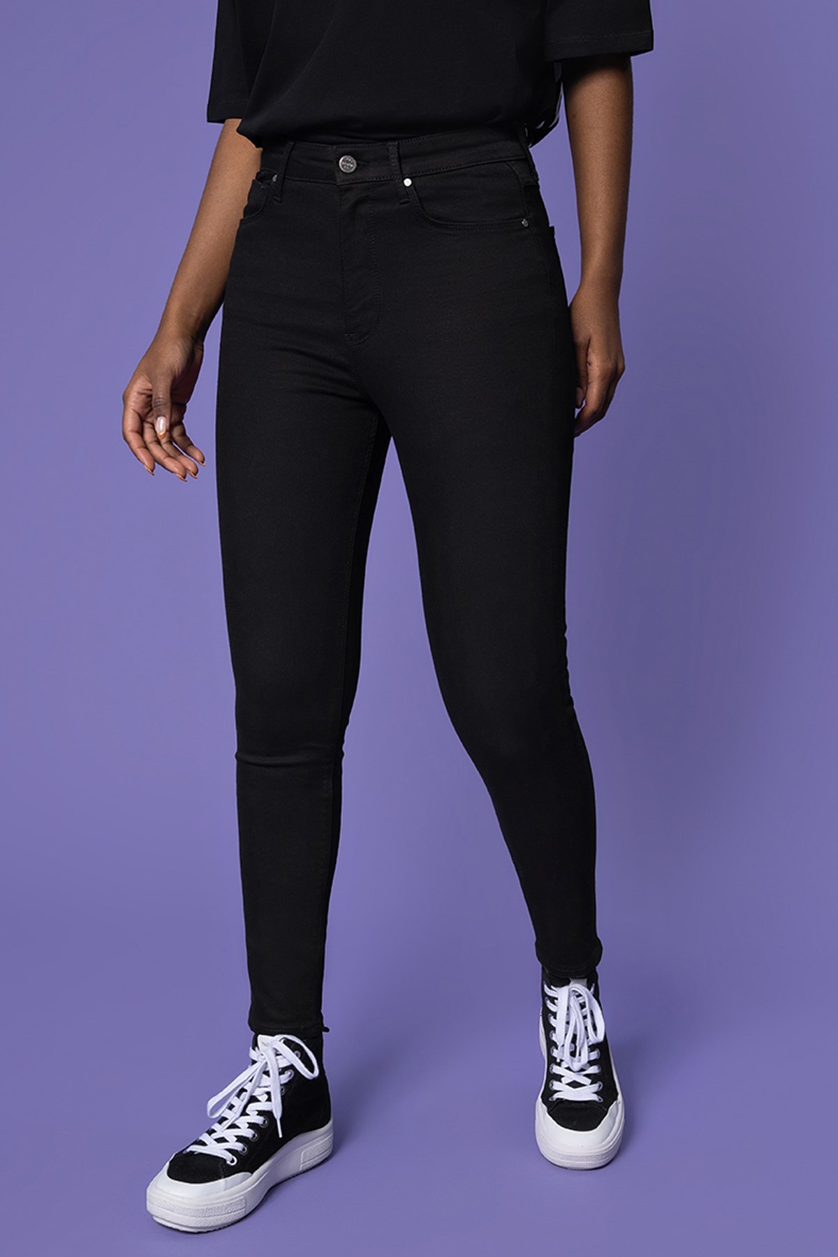 Loft Natalie Skinny Kadın Pantolon LF2032466 Siyah