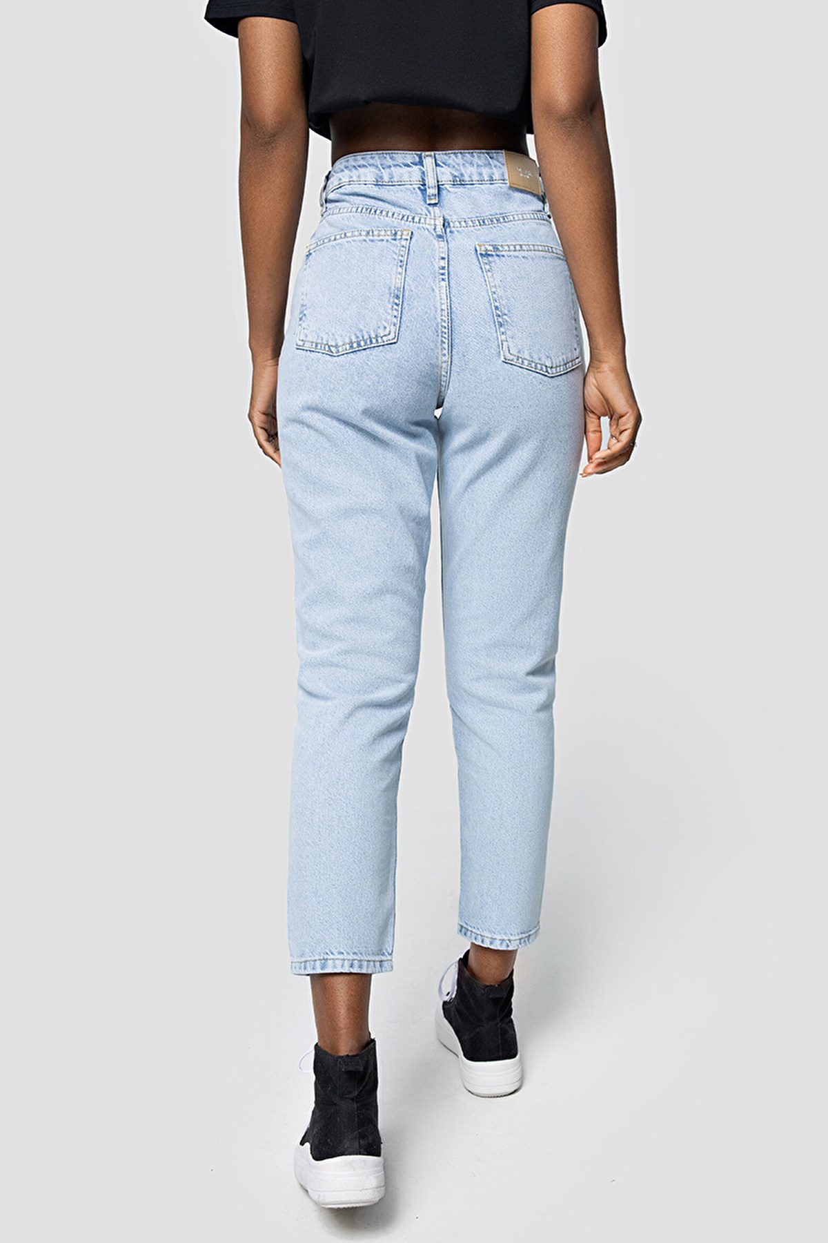 Loft Mom Regular Fit Kadın Pantolon LF2032586 Mavi