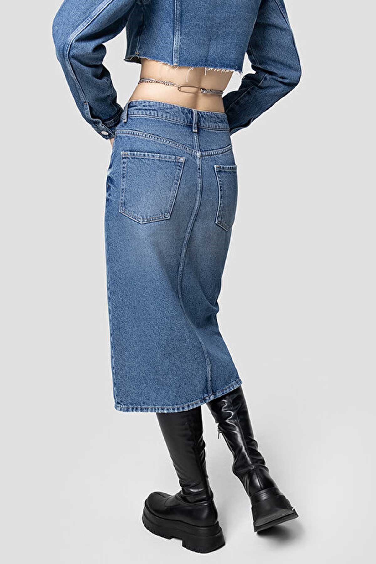 Loft Kadın Etek LF2032697 Siyah