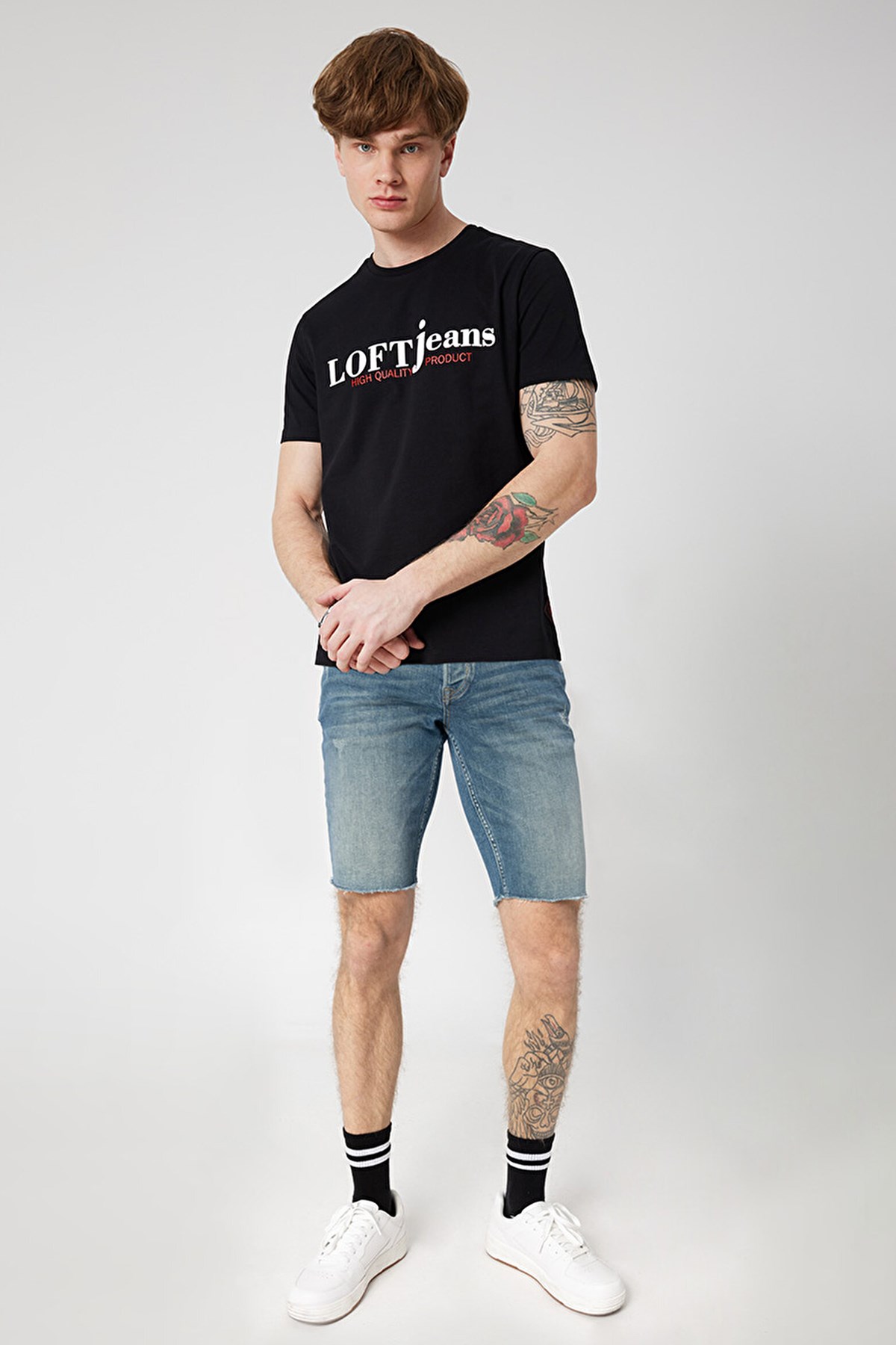 Loft Slim Fit Erkek Şort LF2032717 Mavi