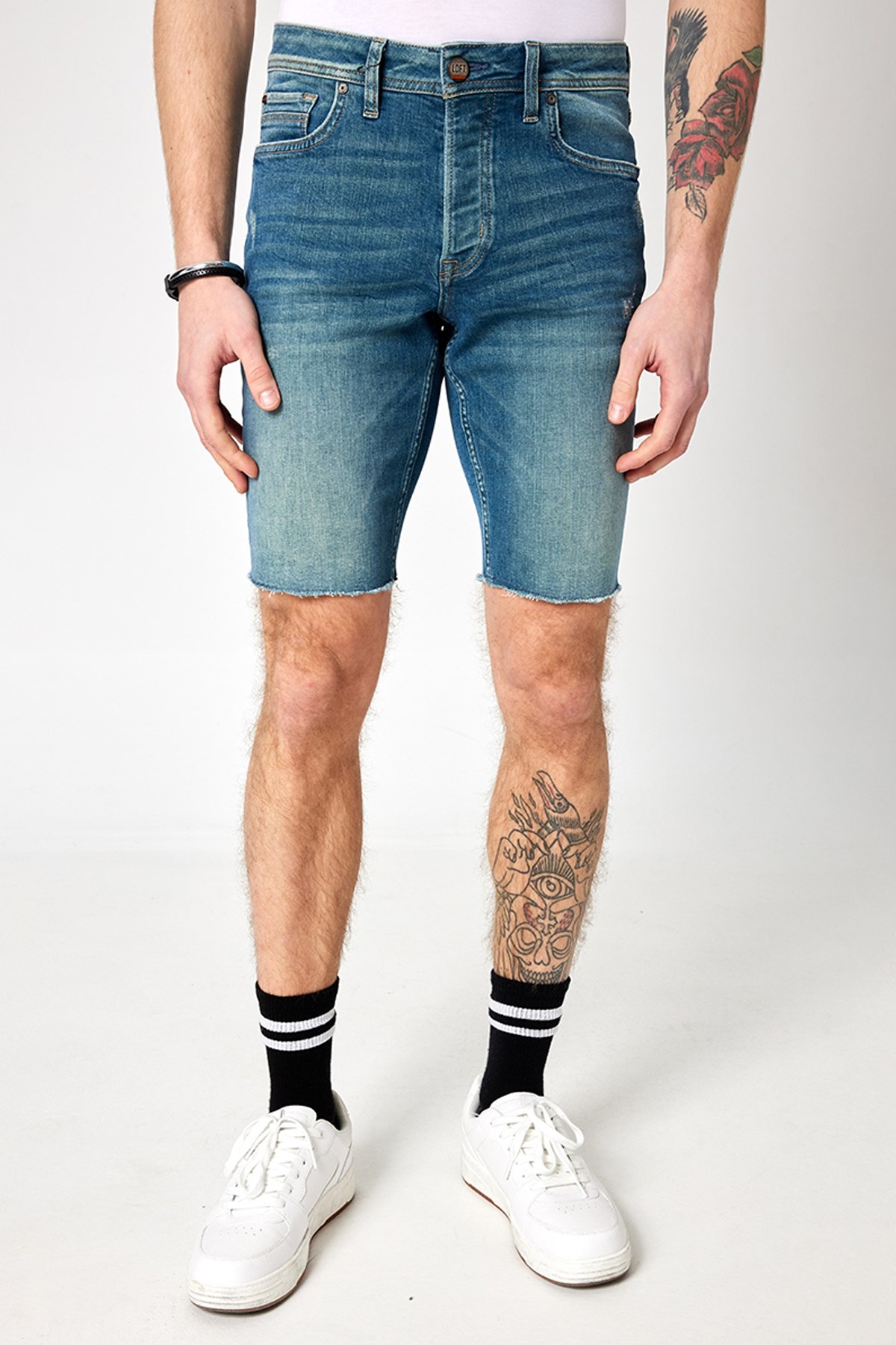 Loft Slim Fit Erkek Şort LF2032717 Mavi