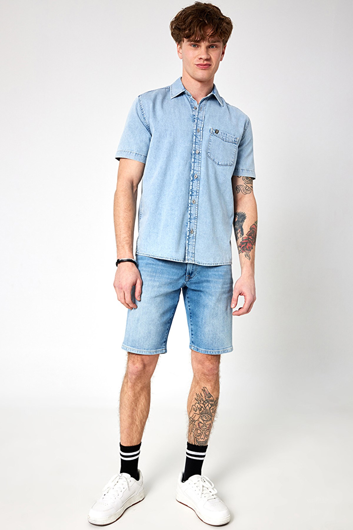 Loft Slim Fit Erkek Şort LF2032718 Mavi