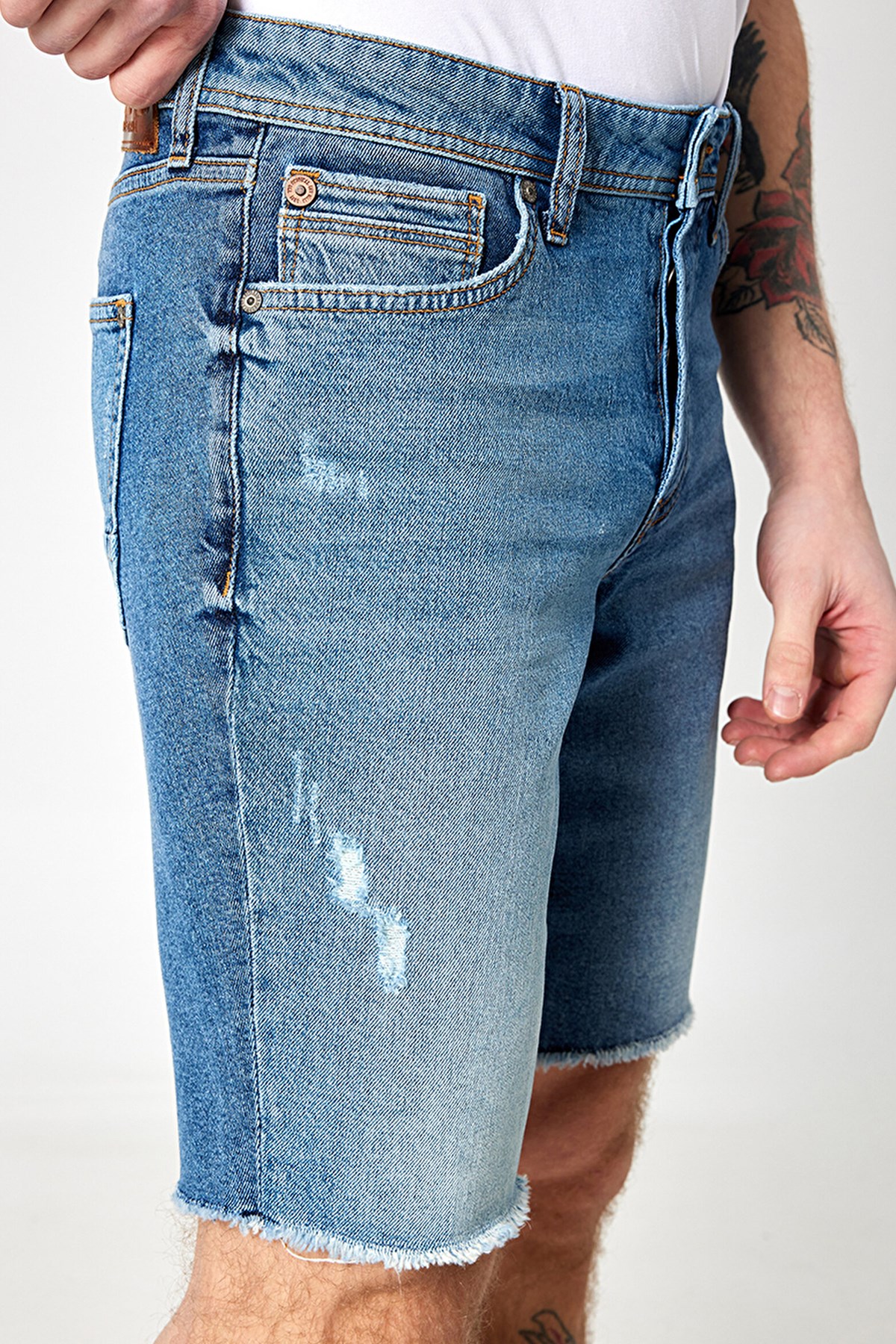 Loft Slim Fit Erkek Şort LF2032721 Mavi