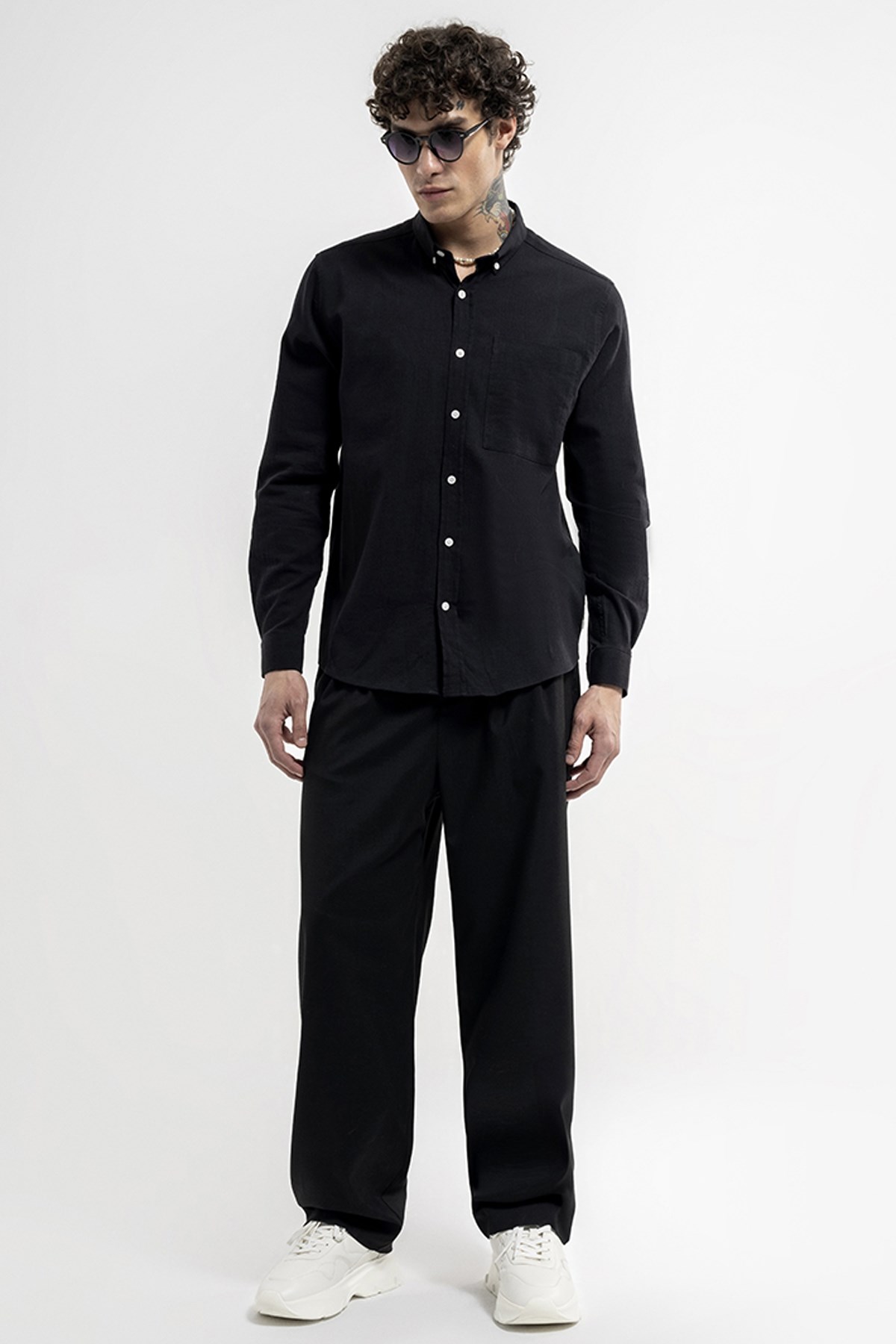 Loft Oversize Fit Erkek Gömlek LF2033014 Siyah