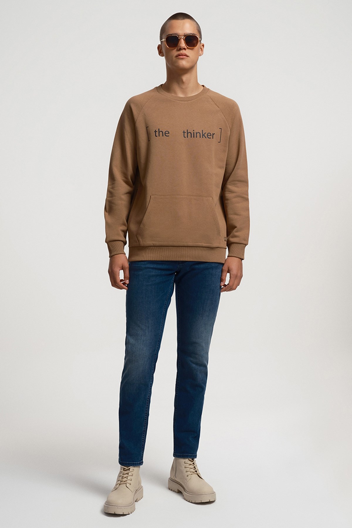 Loft Erkek Sweatshirt LF2033096 Kahverengi